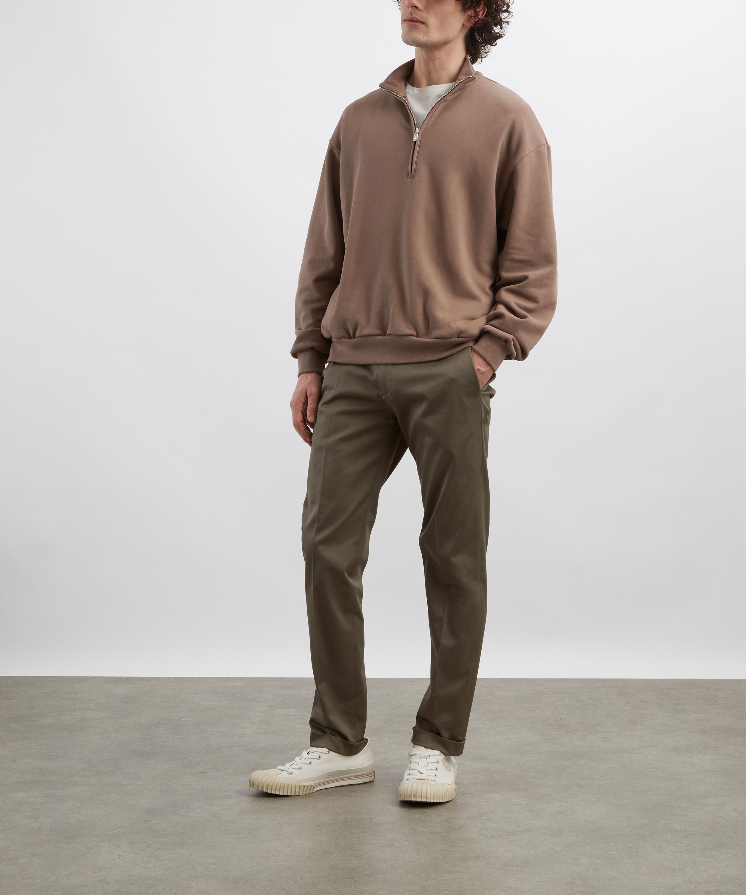 Le17septembre - Brown Half-Zip Sweatshirt image number 1