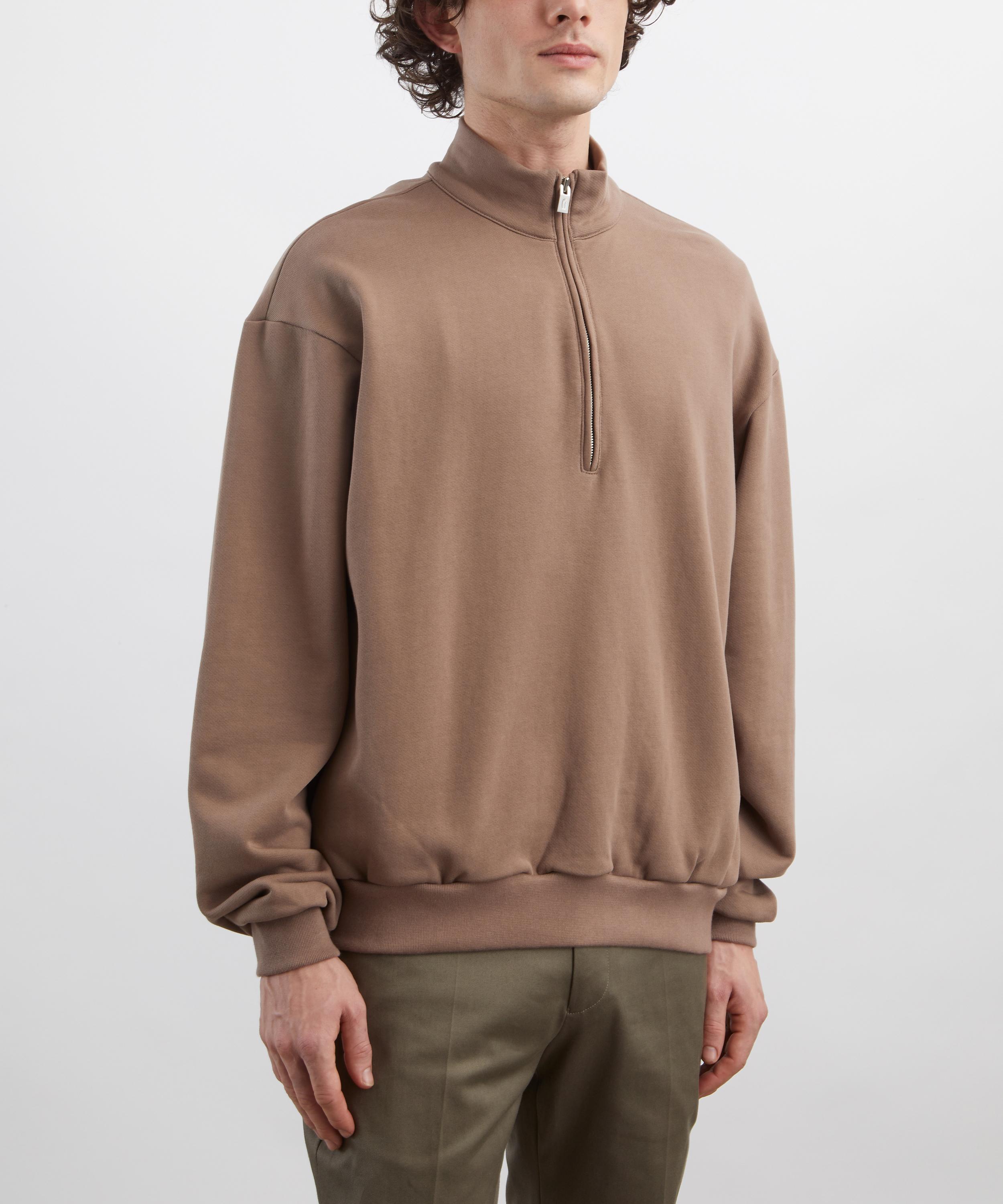 Le17septembre - Brown Half-Zip Sweatshirt image number 2