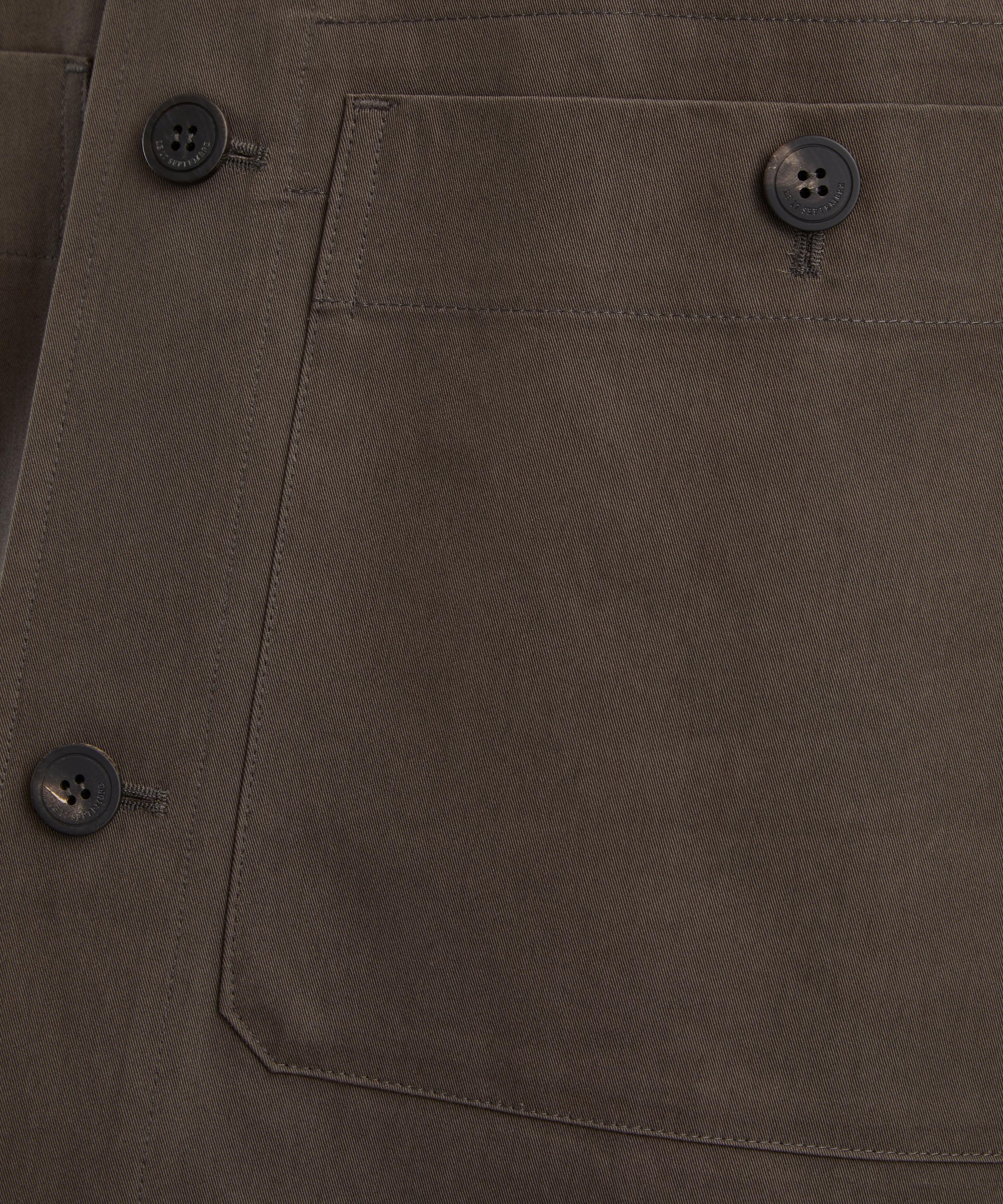 Le17septembre - Brown Collarless Work Jacket image number 4