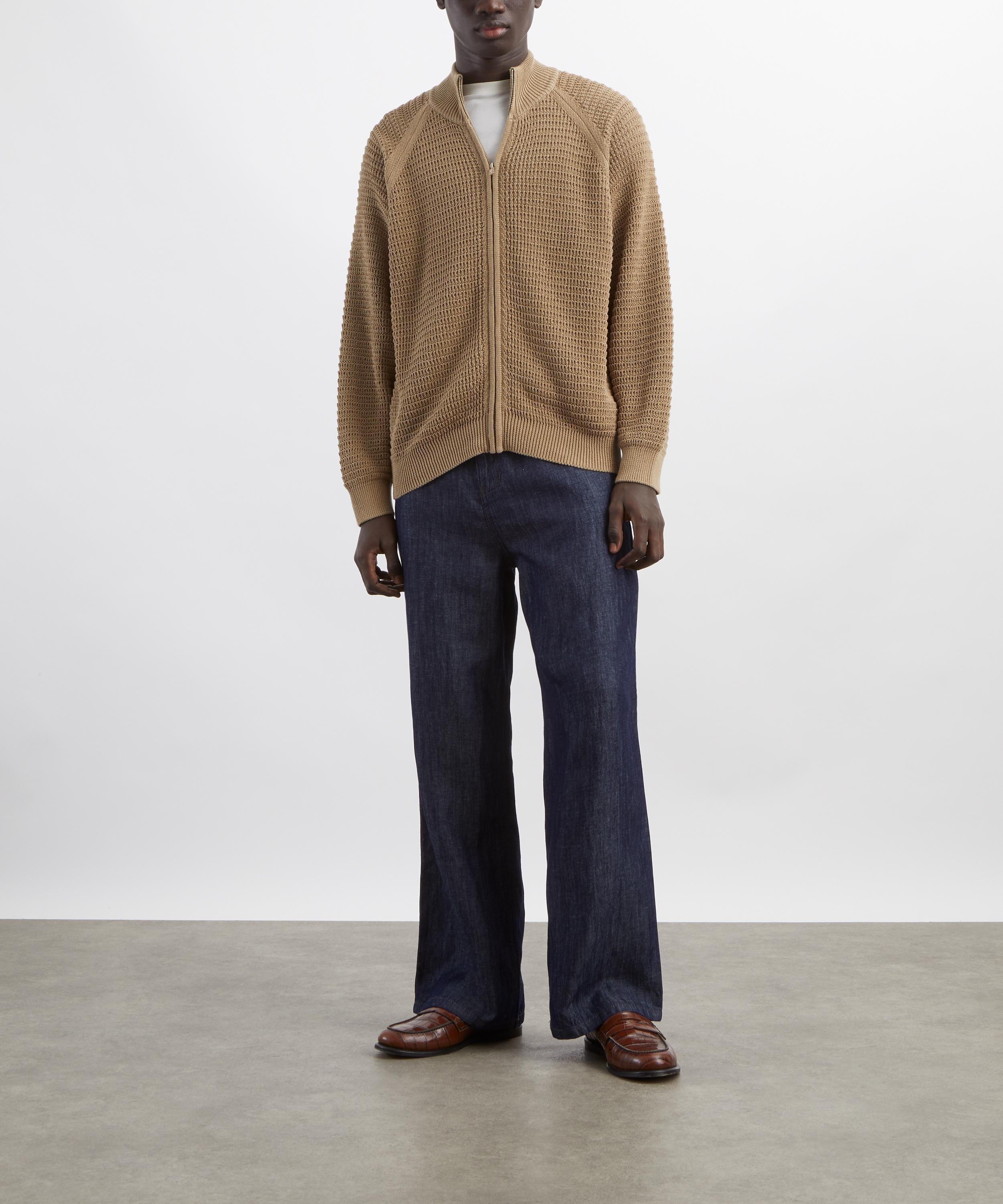 Le17septembre - Open Knit Zip-Up Cardigan image number 1