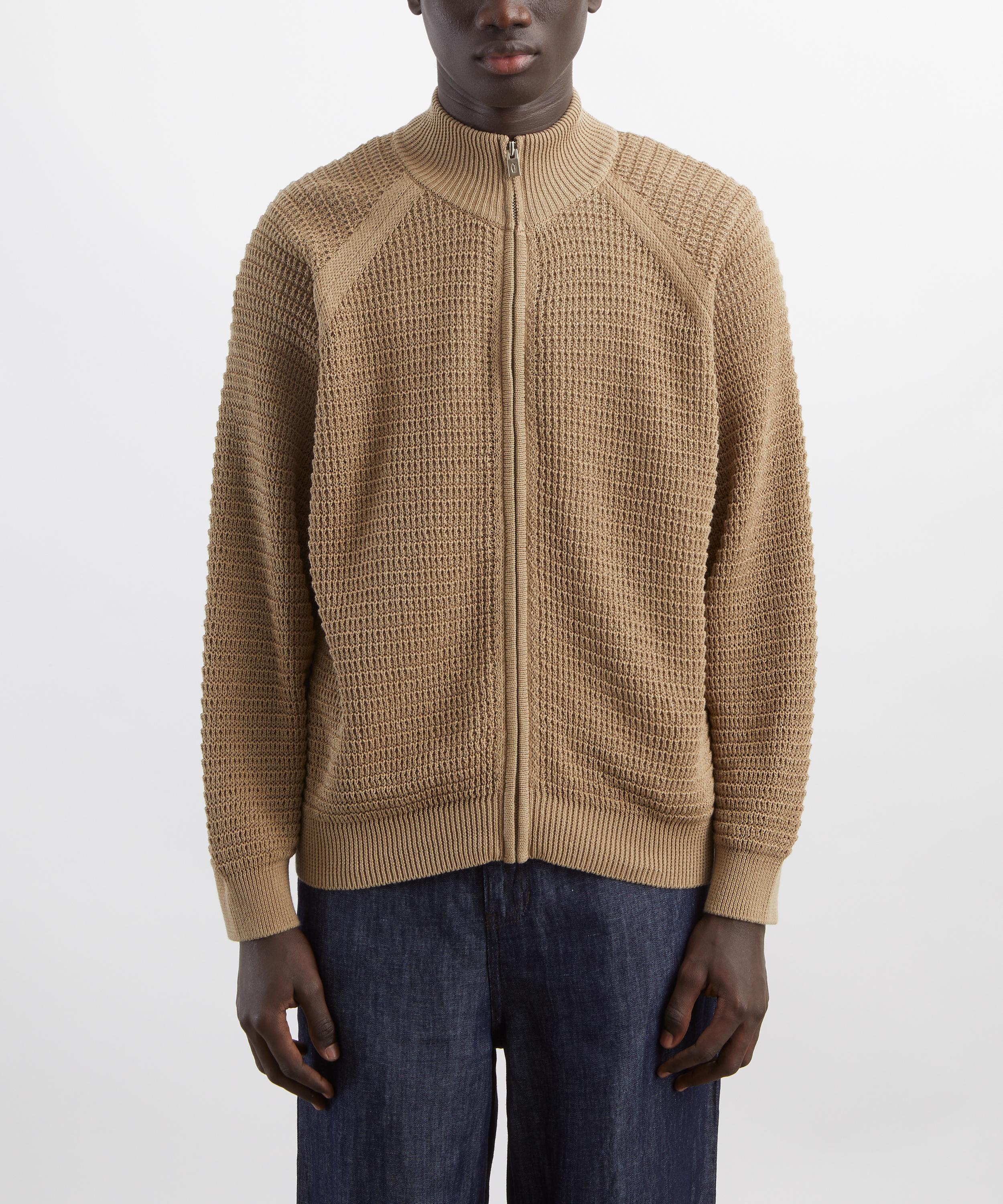 Le17septembre - Open Knit Zip-Up Cardigan image number 2