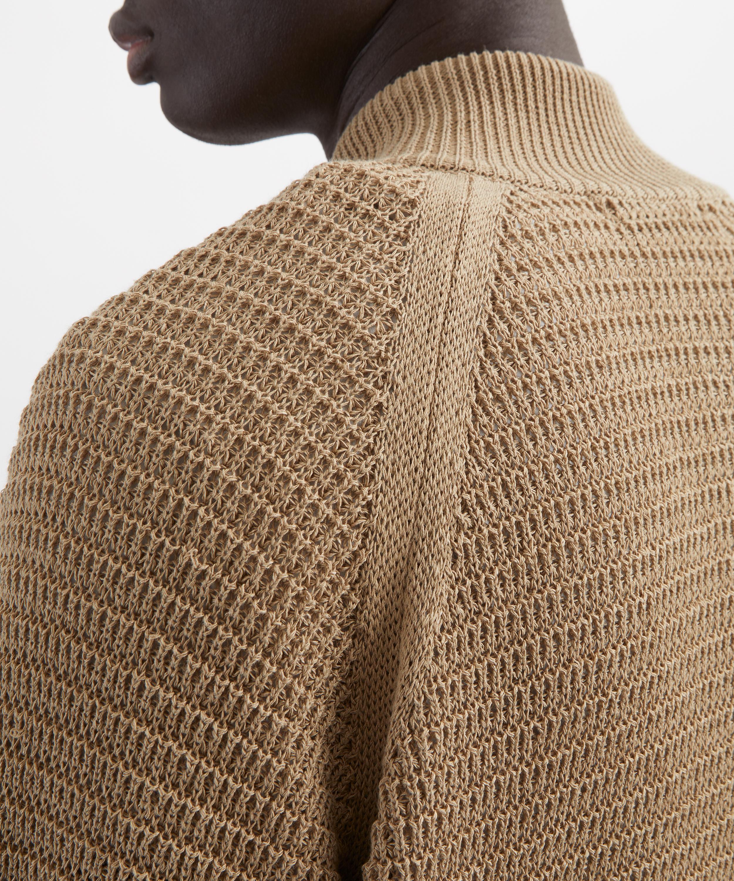 Le17septembre - Open Knit Zip-Up Cardigan image number 4