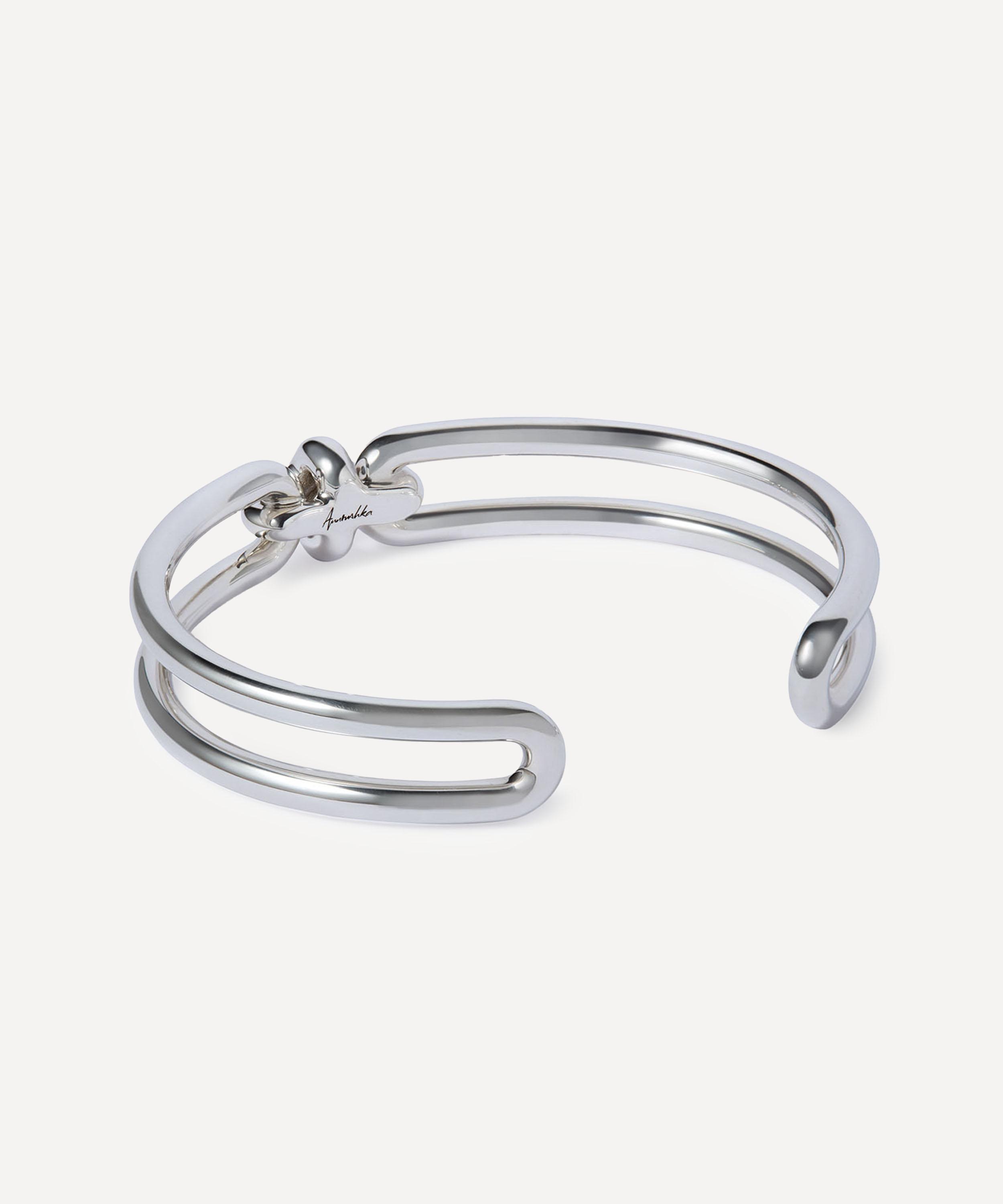 Annoushka - Sterling Silver Knuckle Bangle Bracelet image number 3