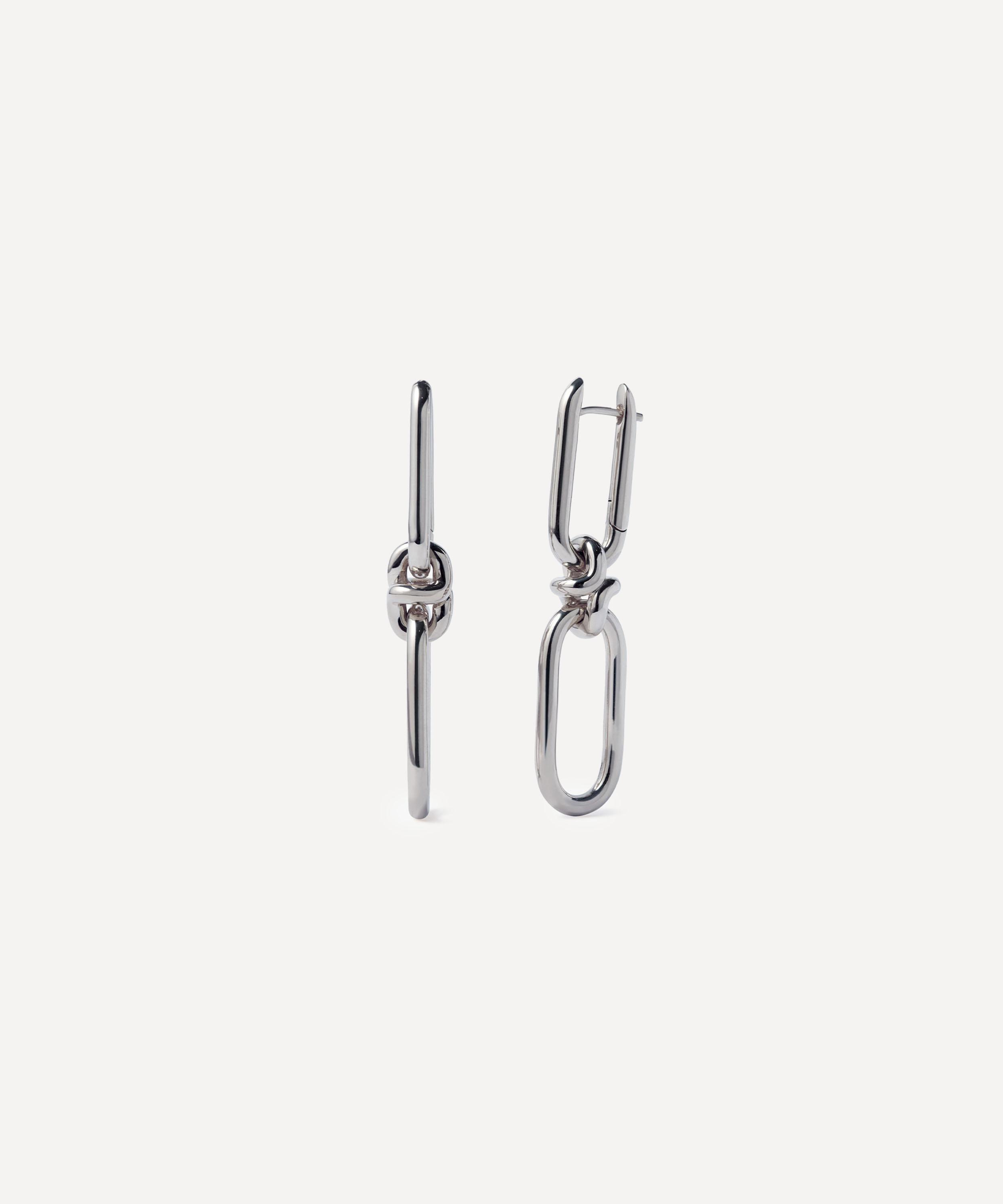 Annoushka - Sterling Silver Knuckle Double Hoop Earrings image number 0