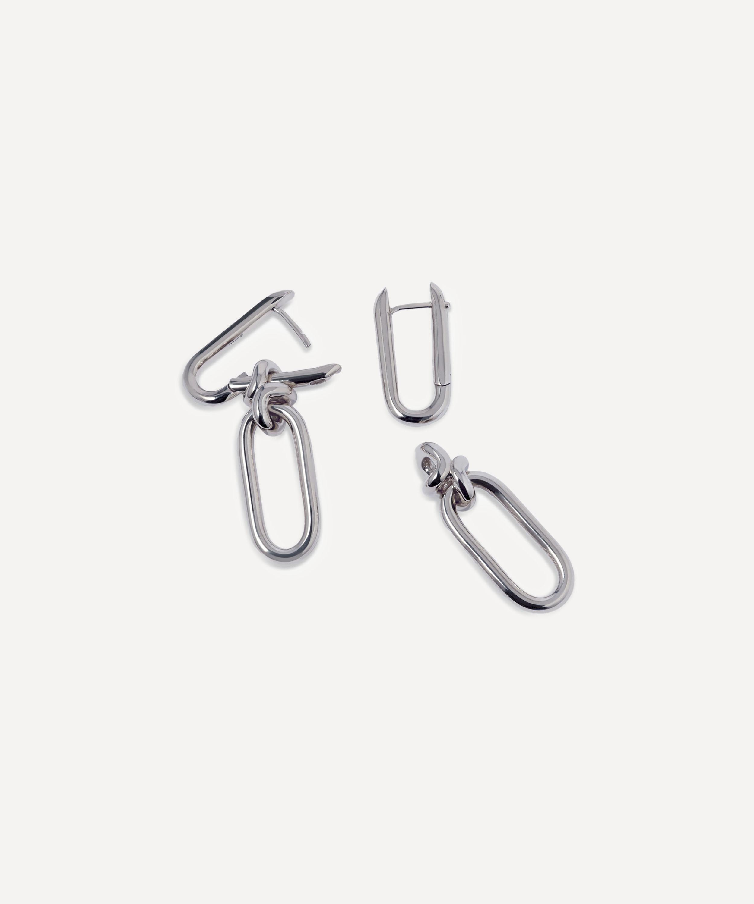 Annoushka - Sterling Silver Knuckle Double Hoop Earrings image number 3