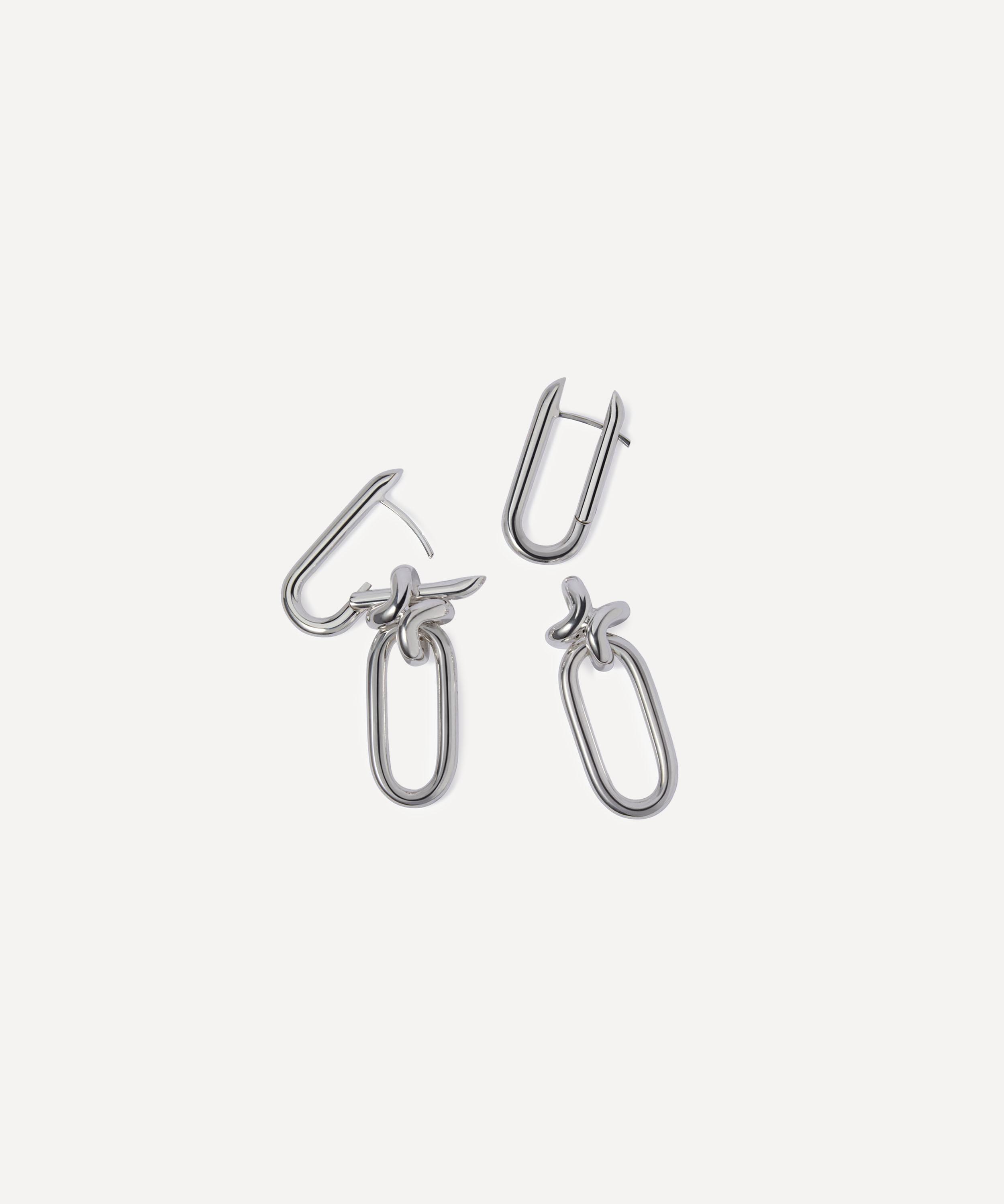 Annoushka - Sterling Silver Knuckle Extra Double Hoop Earrings image number 2