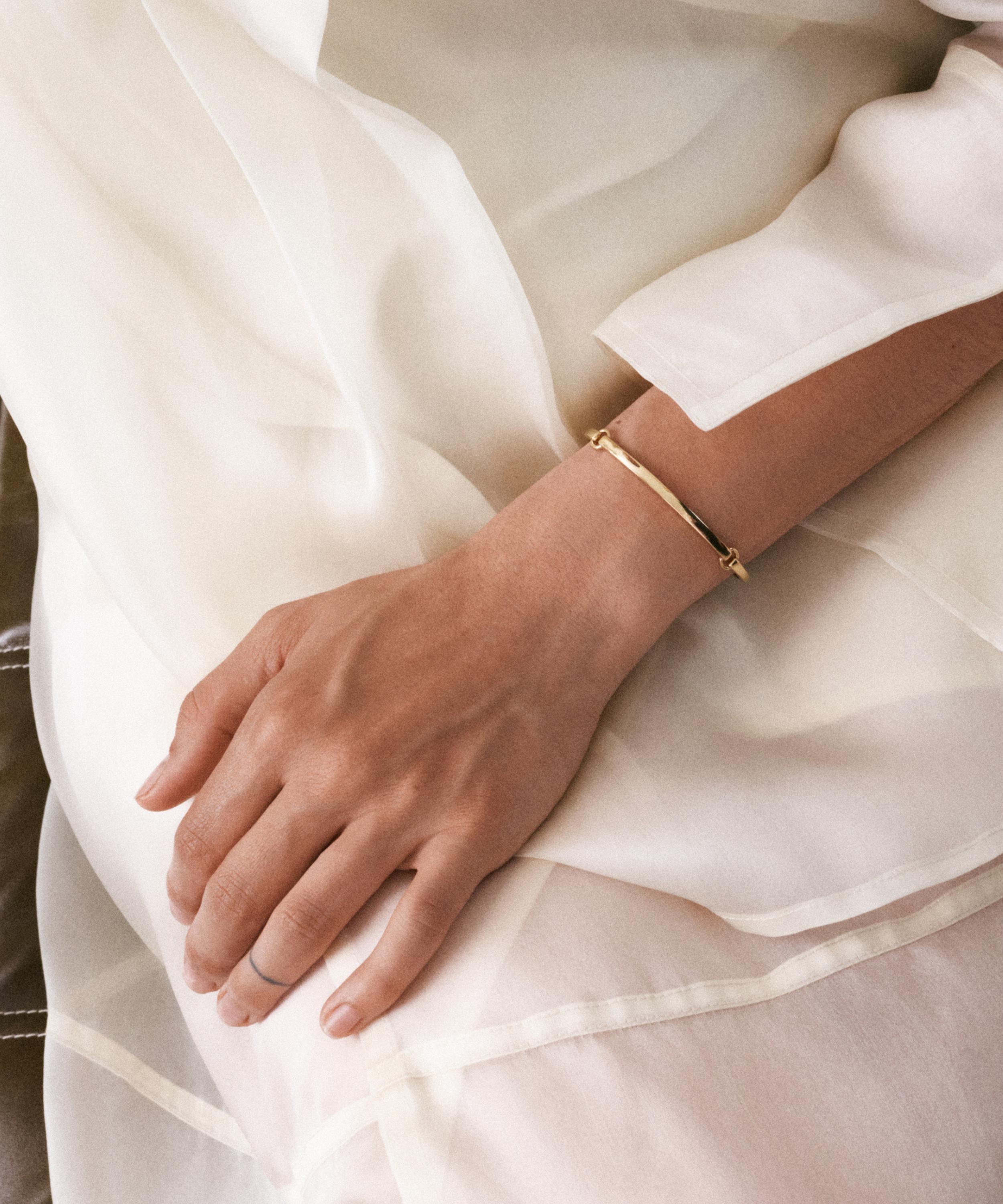 Otiumberg - 14ct Gold-Plated Vermeil Silver Affina Bond Chain Bracelet image number 1