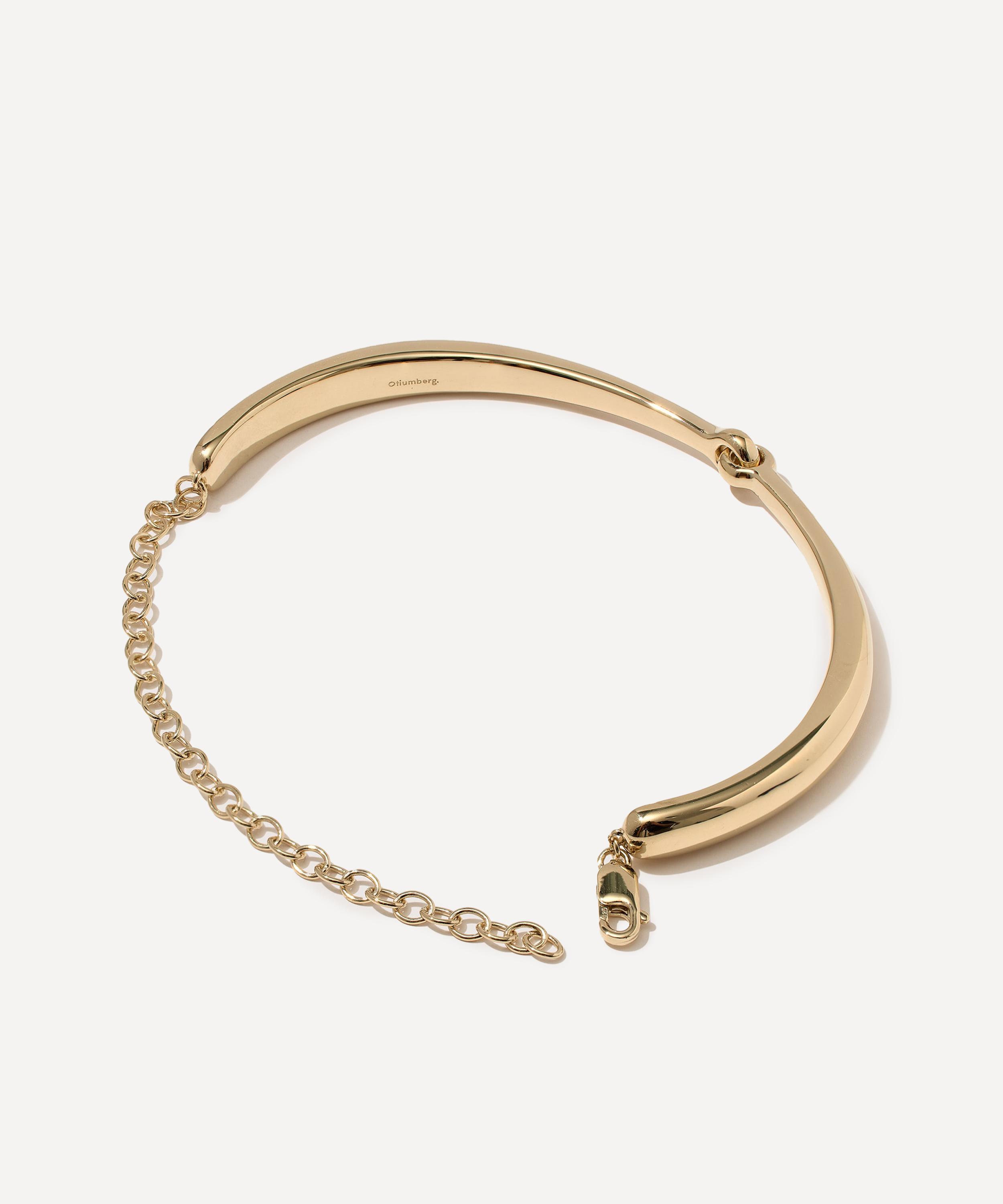 Otiumberg - 14ct Gold-Plated Vermeil Silver Interlocked Chain Bracelet image number 2