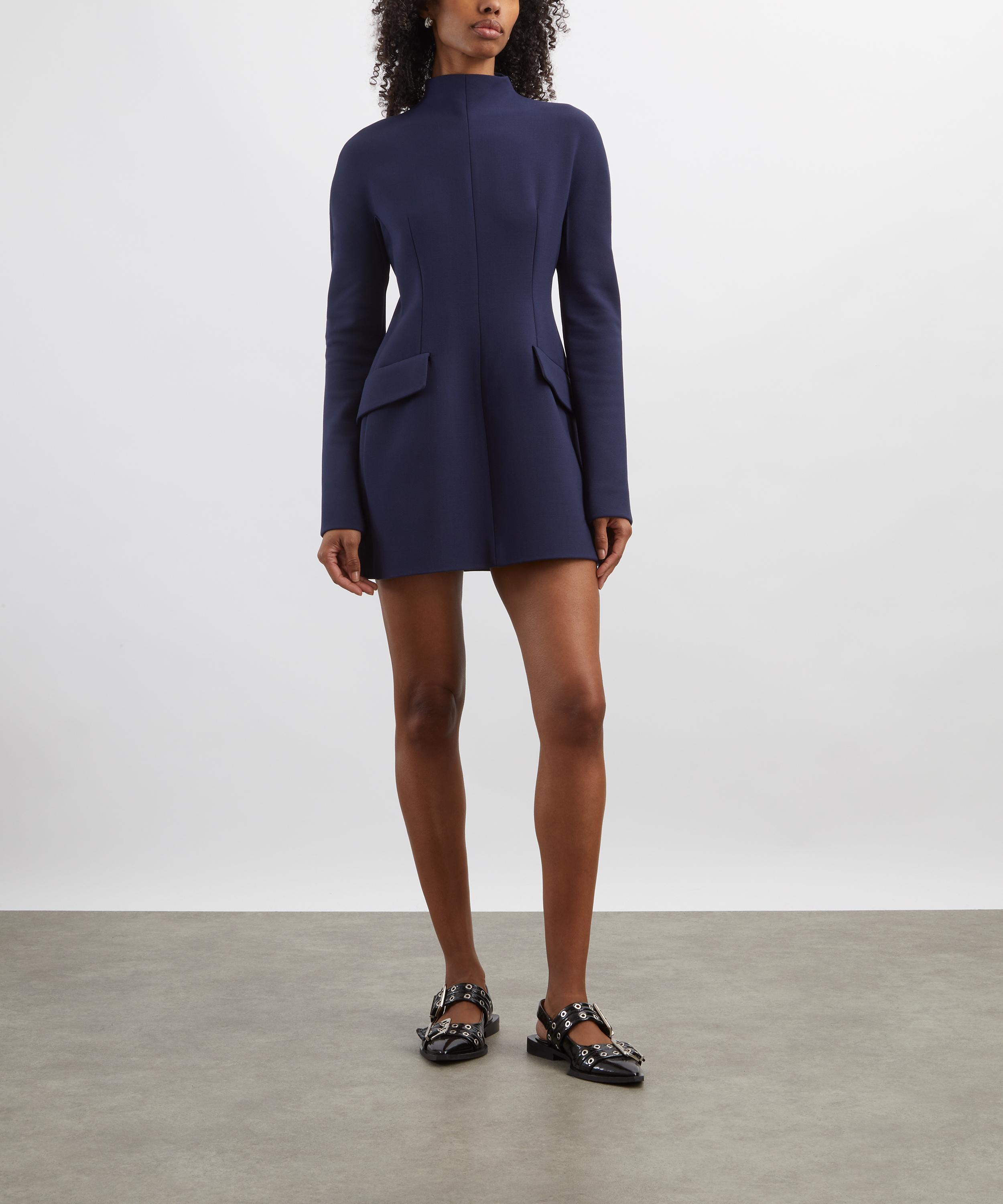 Sportmax - Short Gabardine Contoured Dress image number 1
