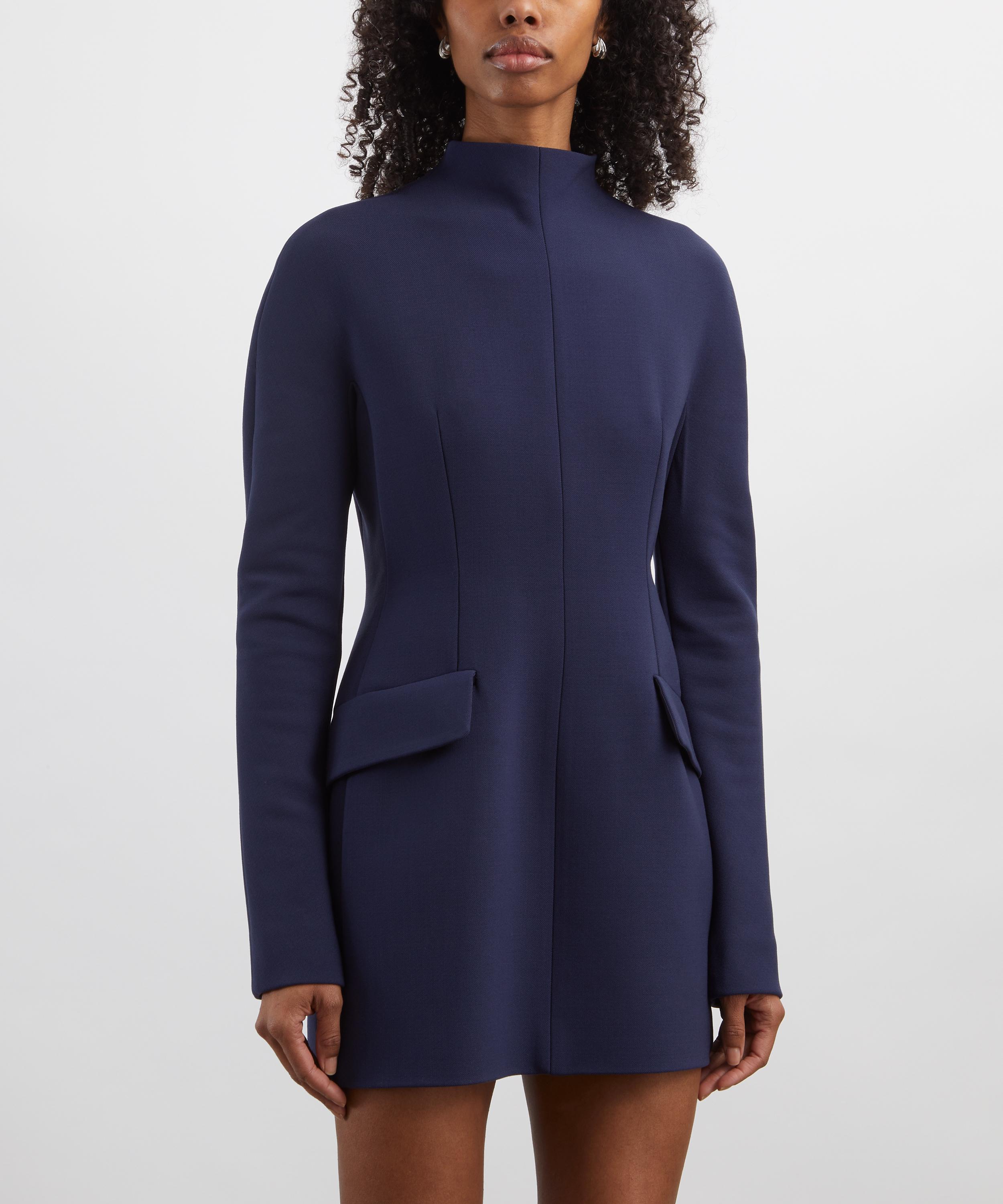 Sportmax - Short Gabardine Contoured Dress image number 2