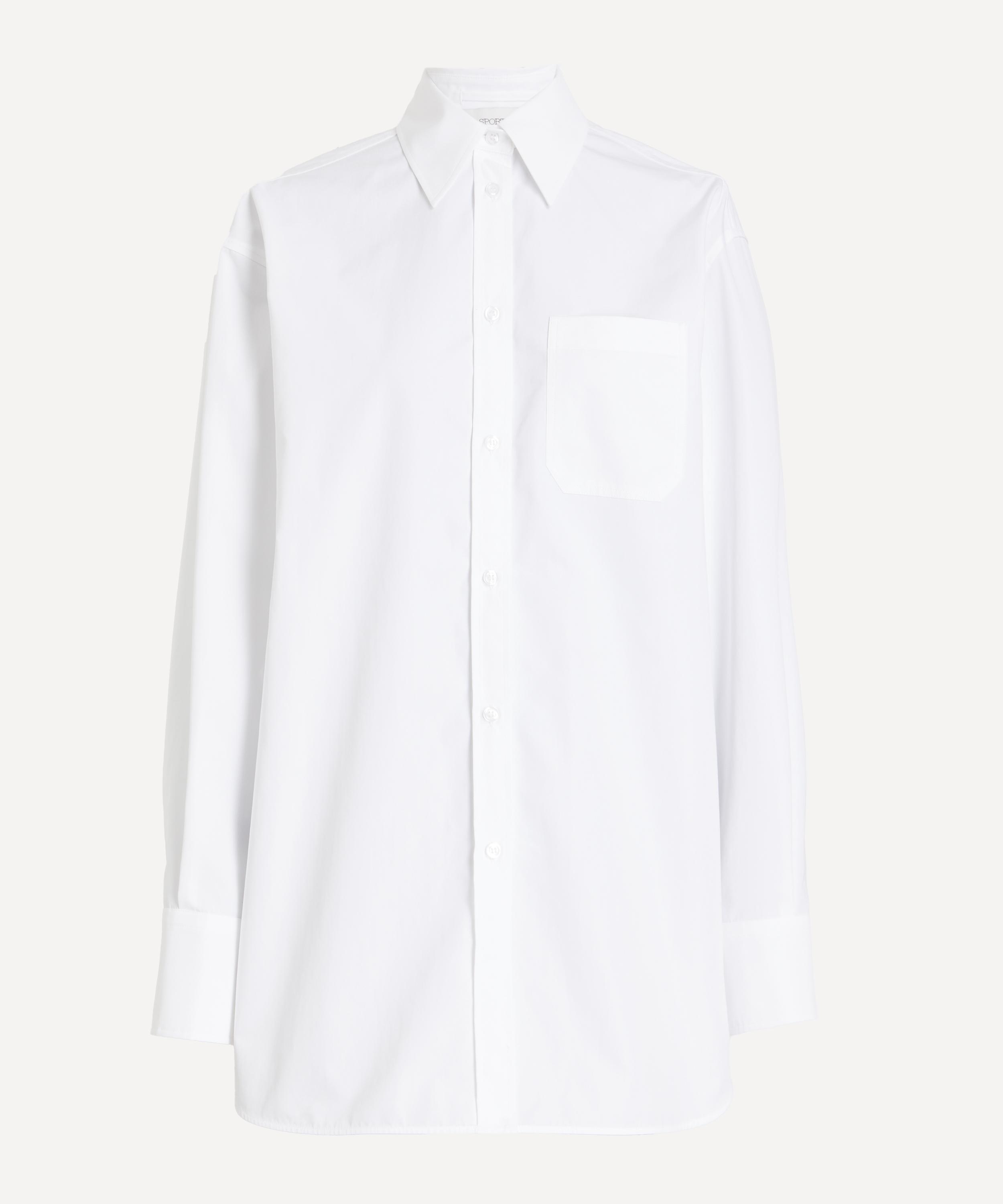 Sportmax - Optical White Pleated Overshirt