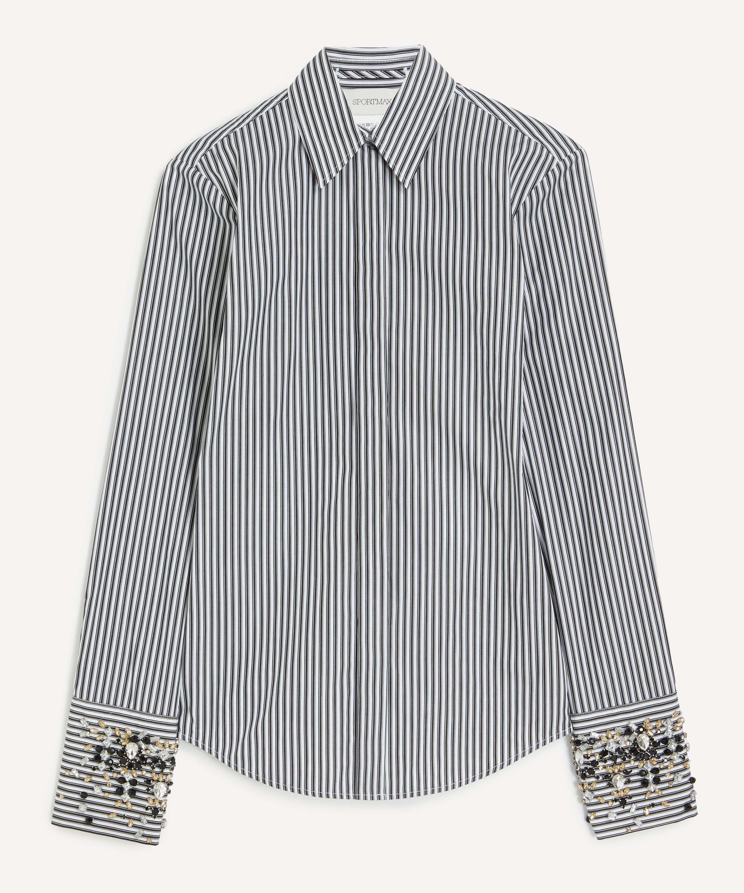Sportmax - Racconto Jewel-Embroidered Poplin Shirt