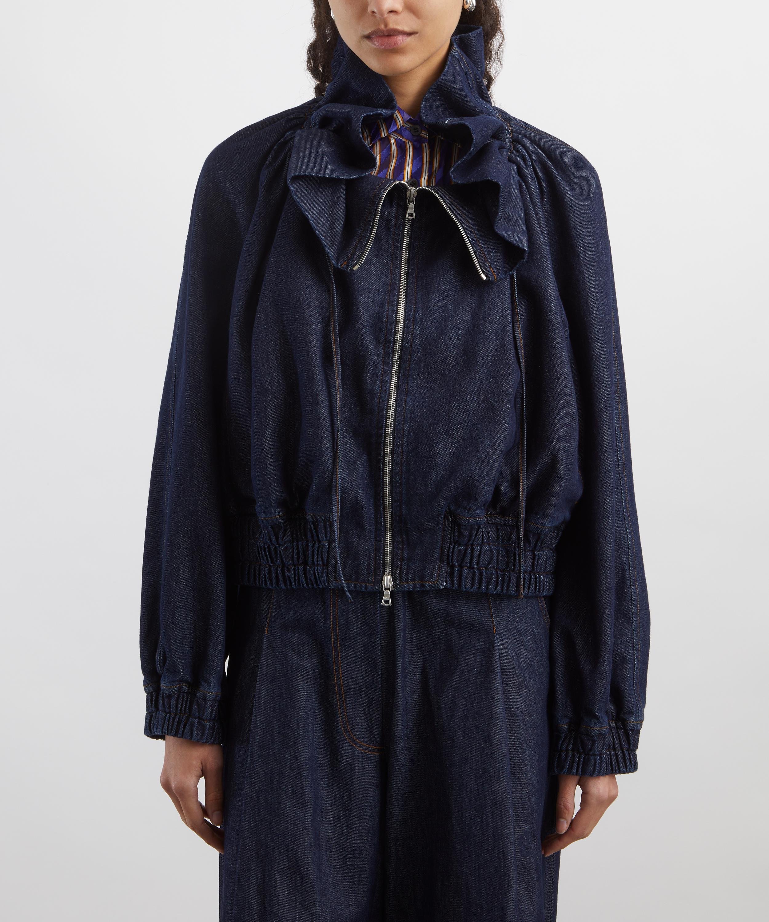 Dries Van Noten - Denim Cocoon Blouson Jacket image number 2