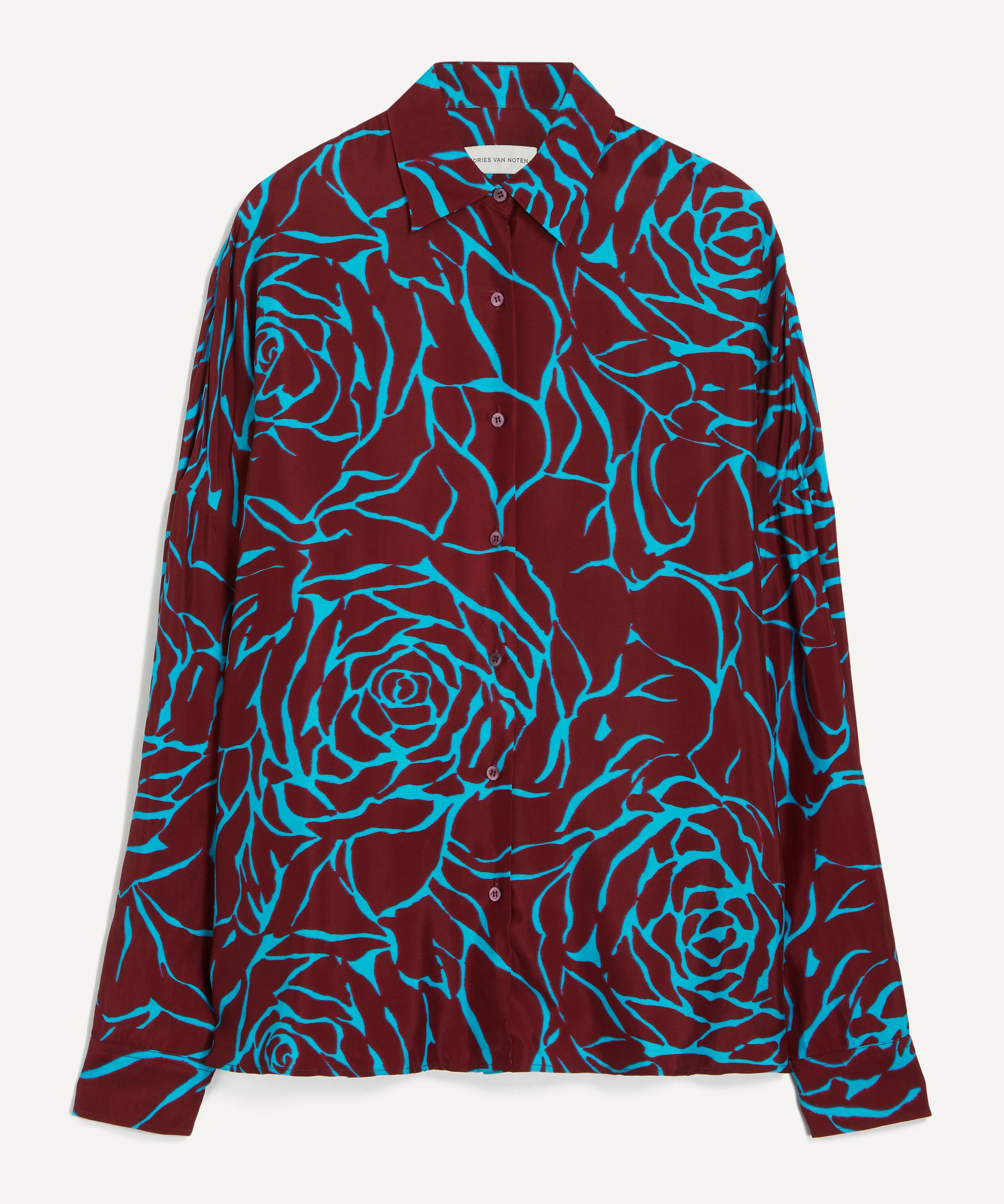 Dries Van Noten - Oversized Floral Crepe Shirt