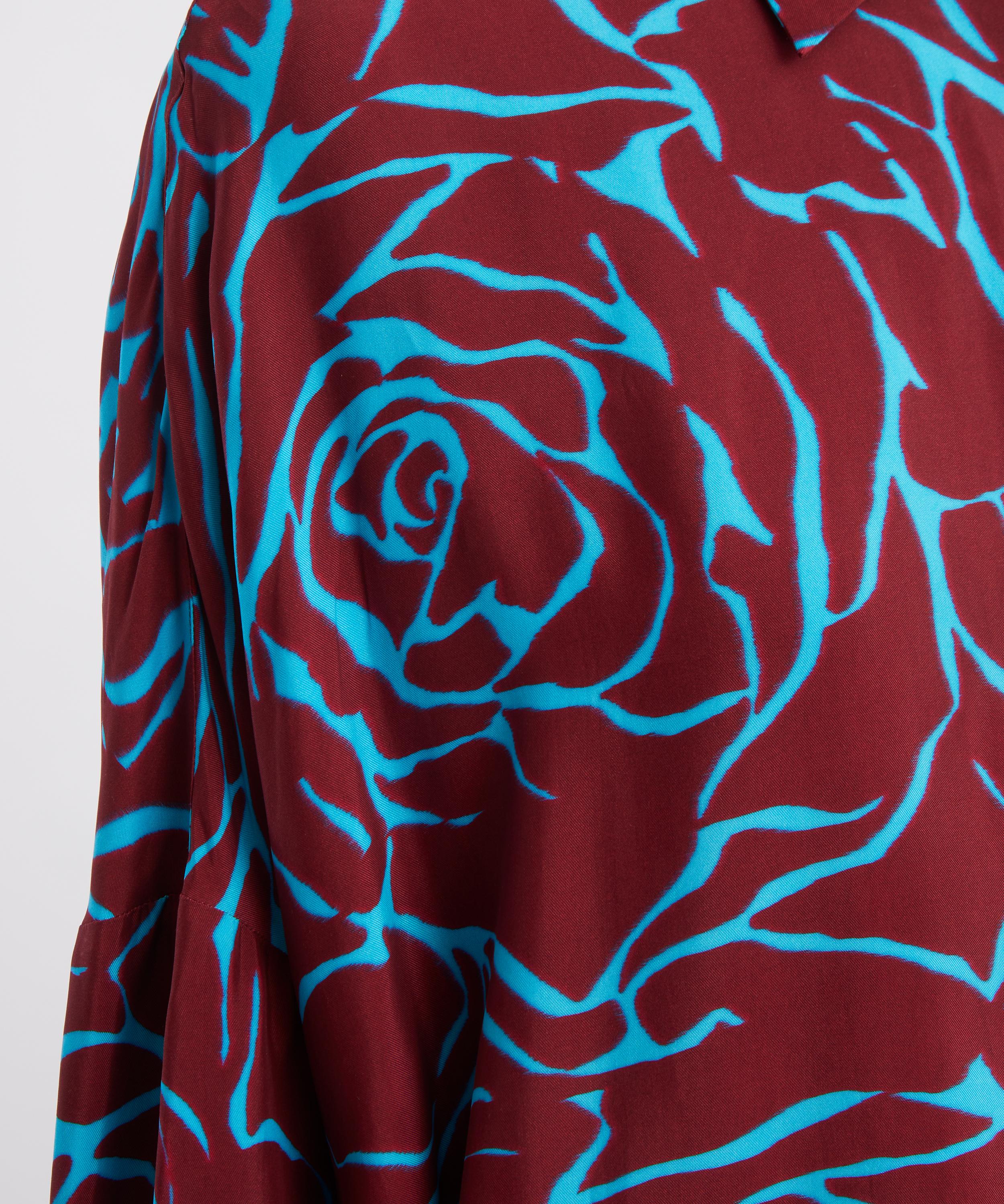 Dries Van Noten - Oversized Floral Crepe Shirt image number 4