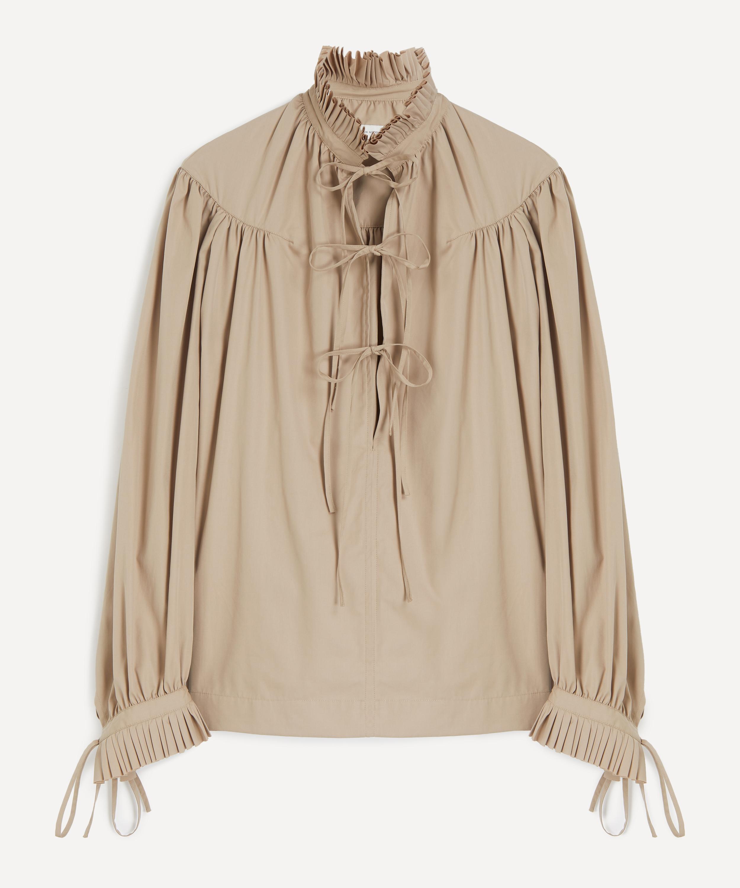 Dries Van Noten - Ruffled Cotton Poplin Blouse