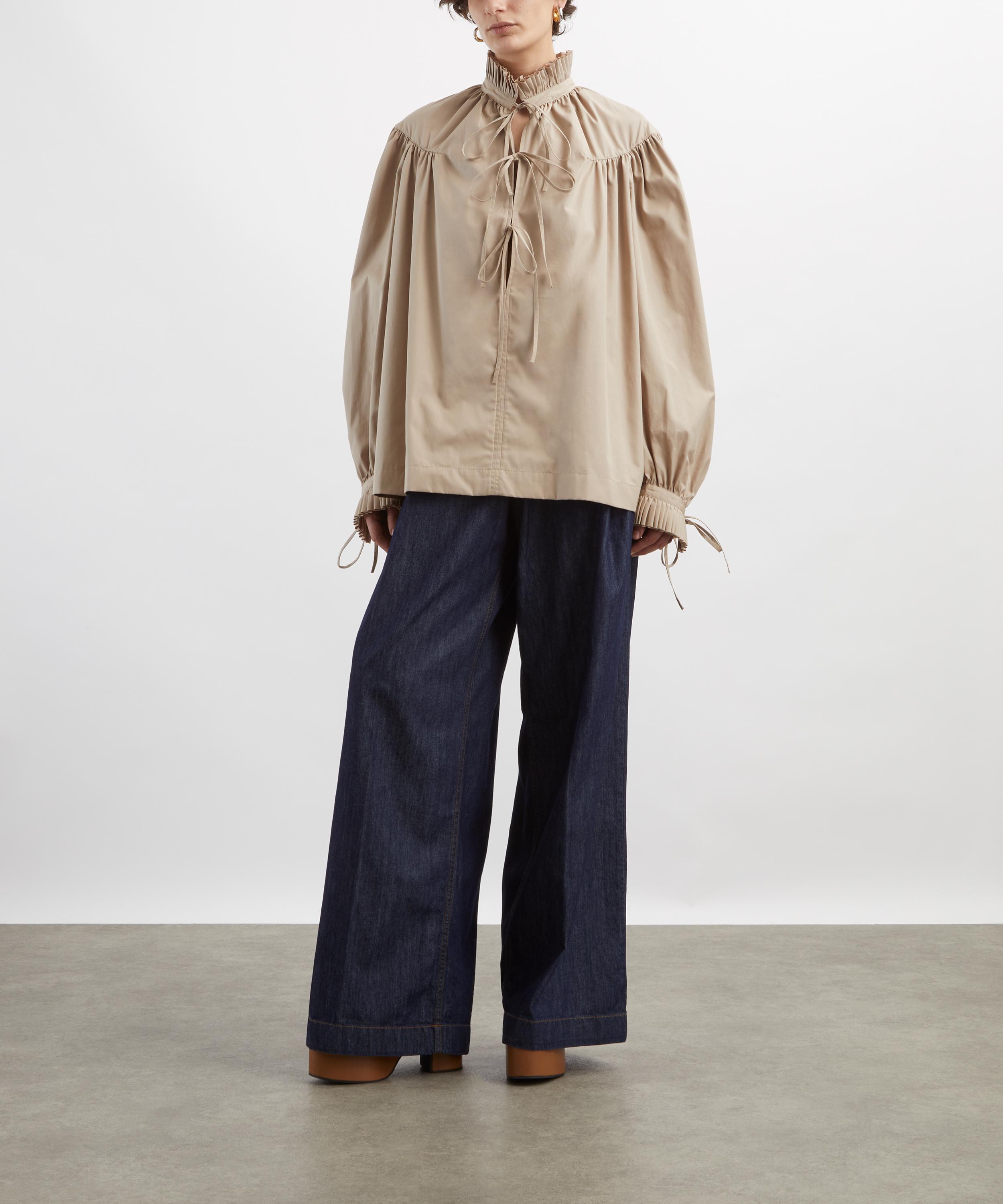 Dries Van Noten - Ruffled Cotton Poplin Blouse image number 1