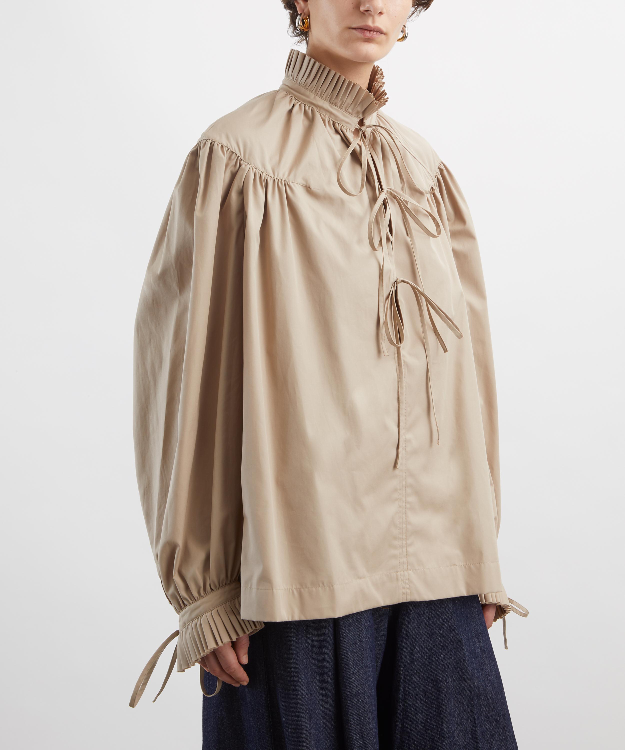 Dries Van Noten - Ruffled Cotton Poplin Blouse image number 2