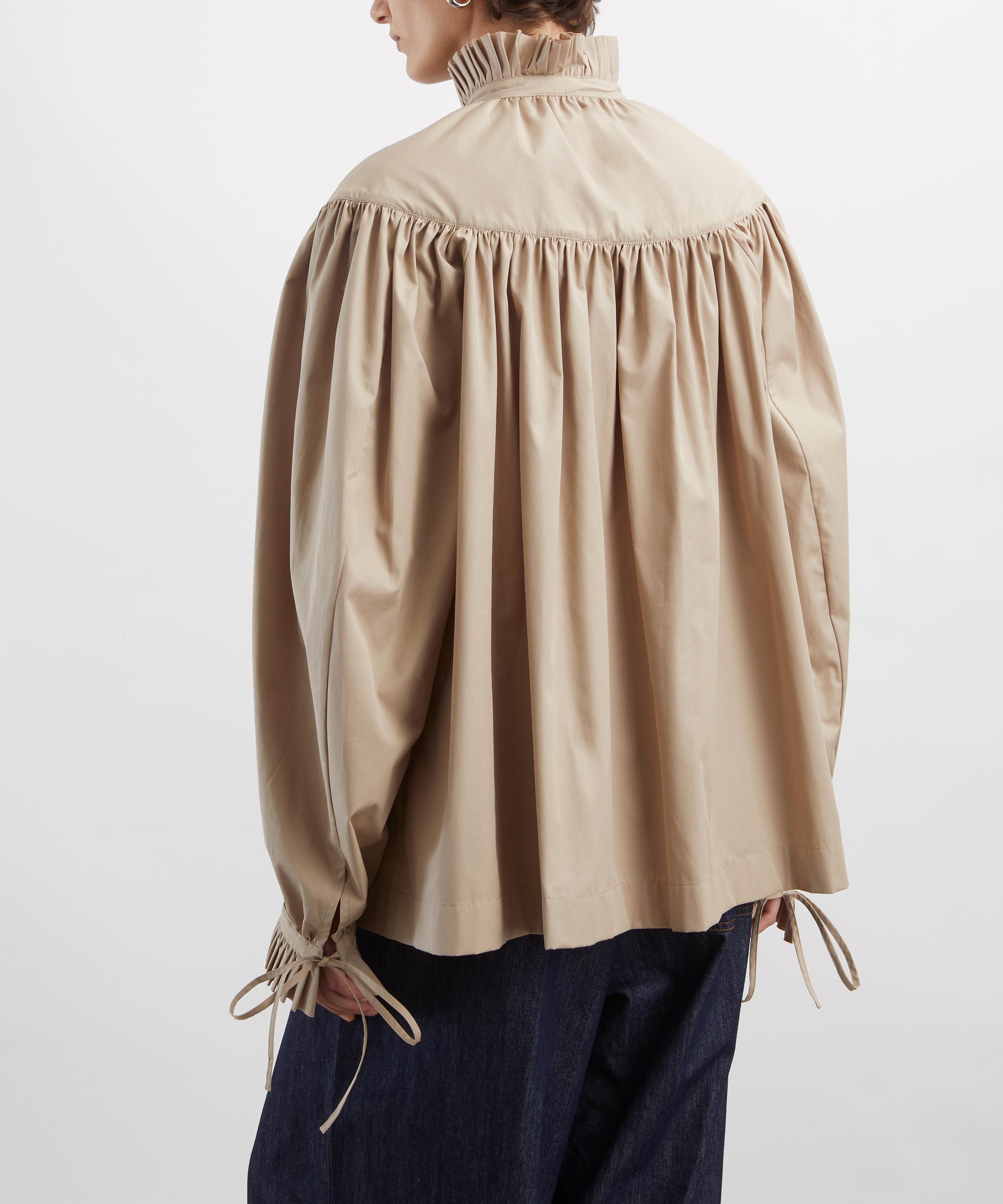 Dries Van Noten - Ruffled Cotton Poplin Blouse image number 3