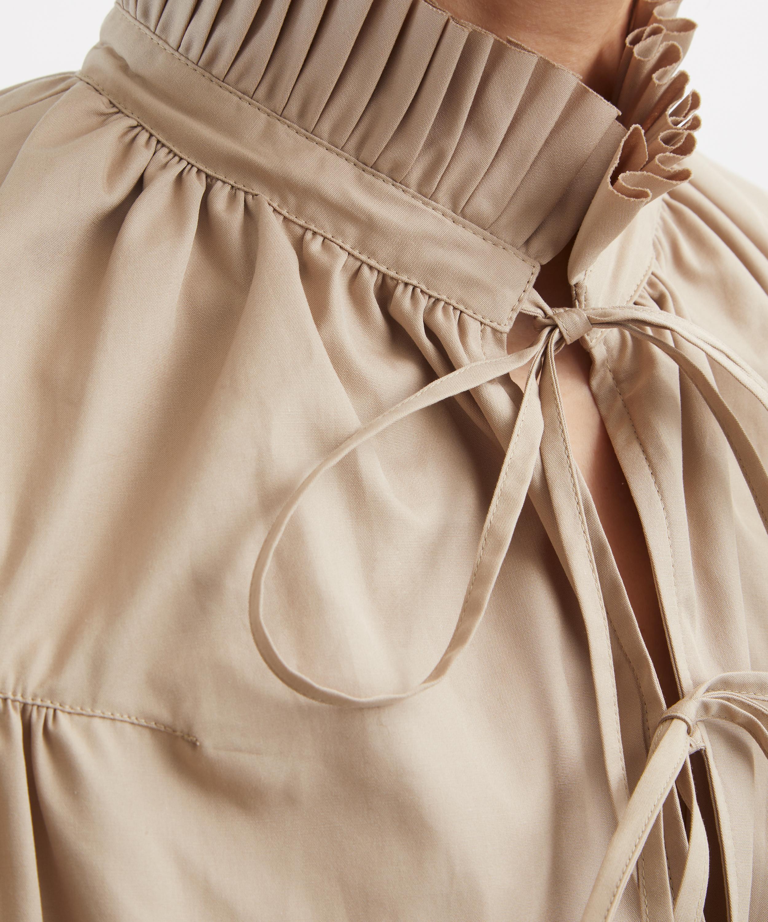 Dries Van Noten - Ruffled Cotton Poplin Blouse image number 4