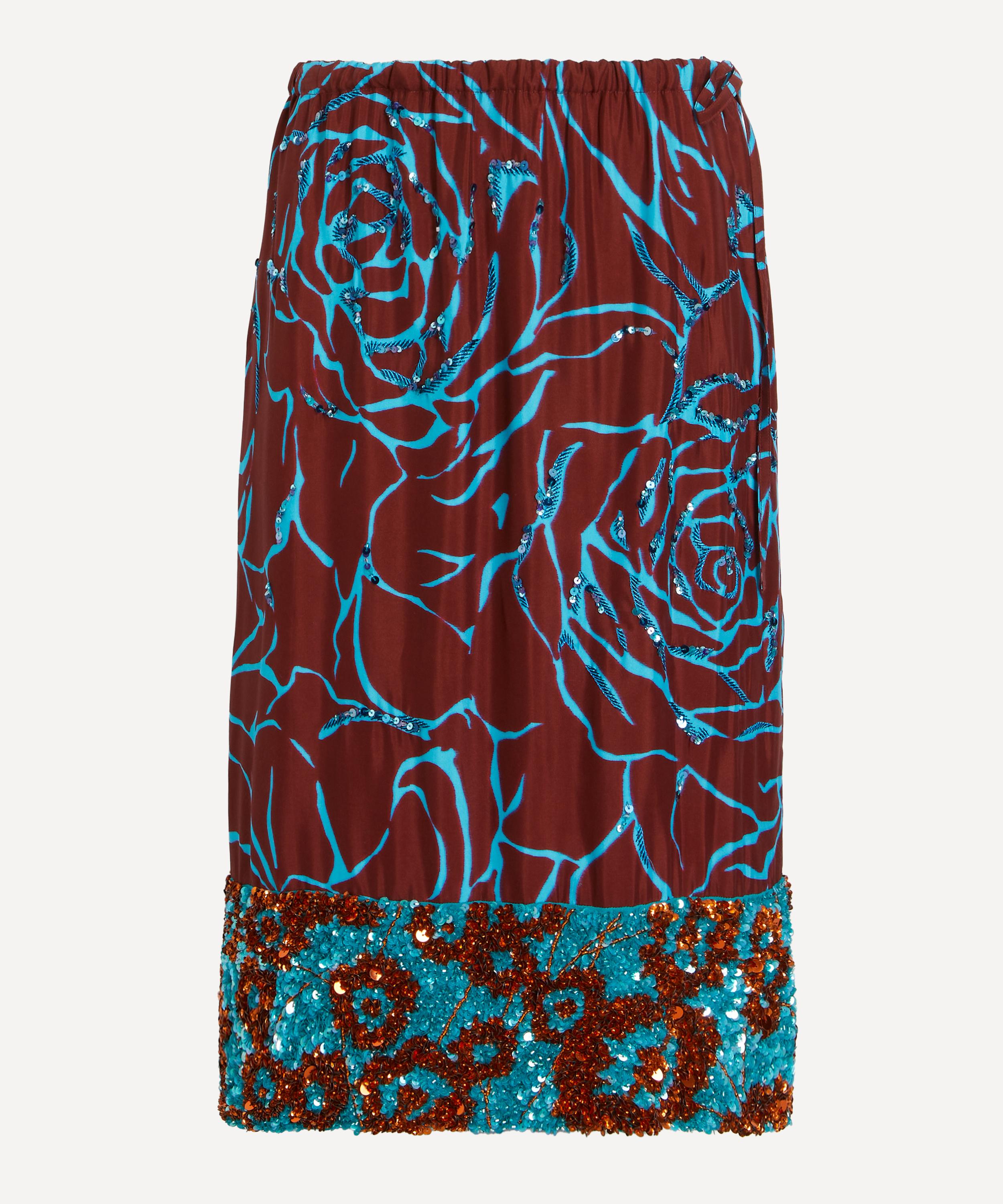 Dries Van Noten - Scotts Floral Embellished Skirt