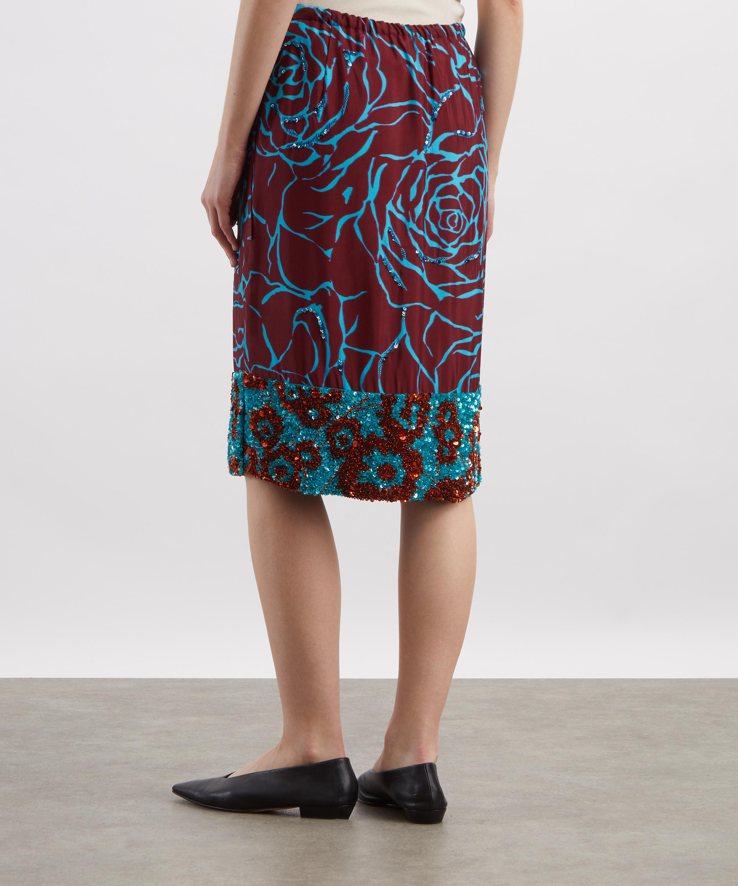 Dries Van Noten - Scotts Floral Embellished Skirt image number 3