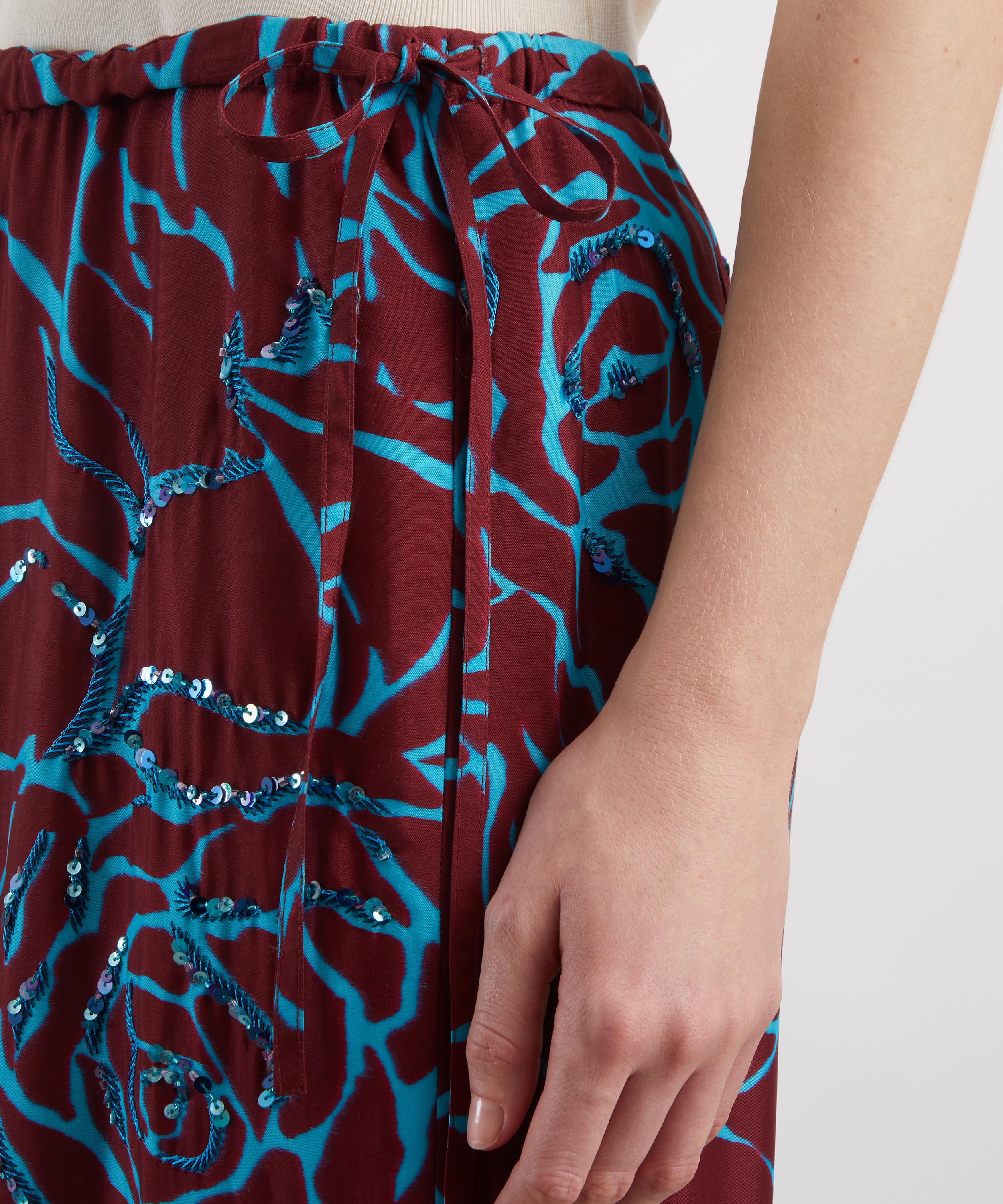 Dries Van Noten - Scotts Floral Embellished Skirt image number 4