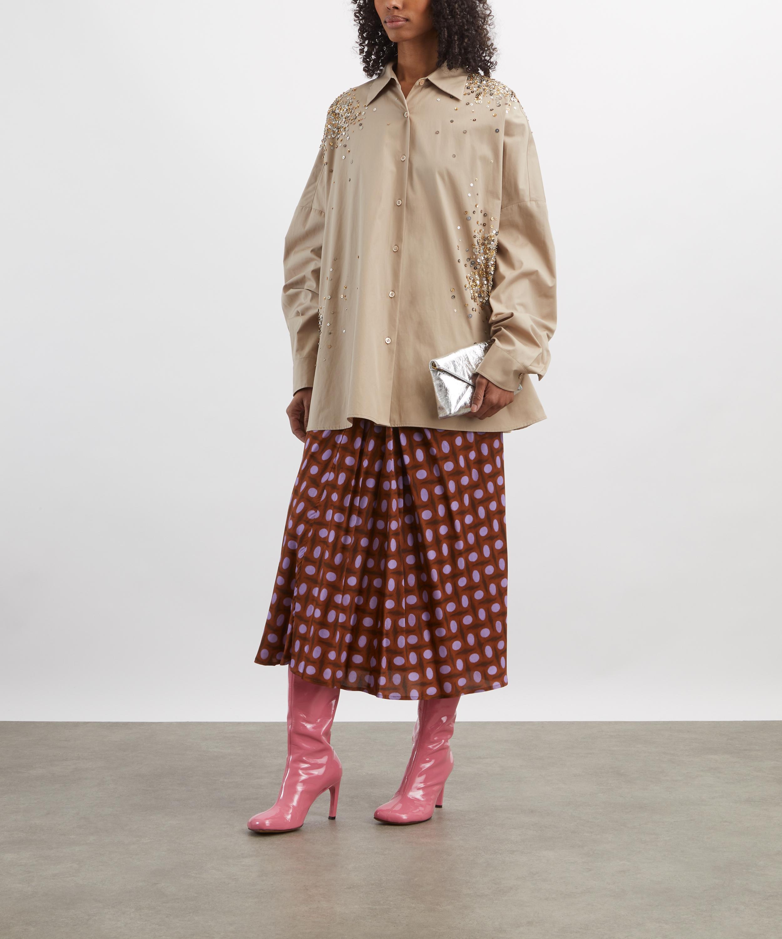 Dries Van Noten - Oversized Embellished Cotton Shirt image number 1