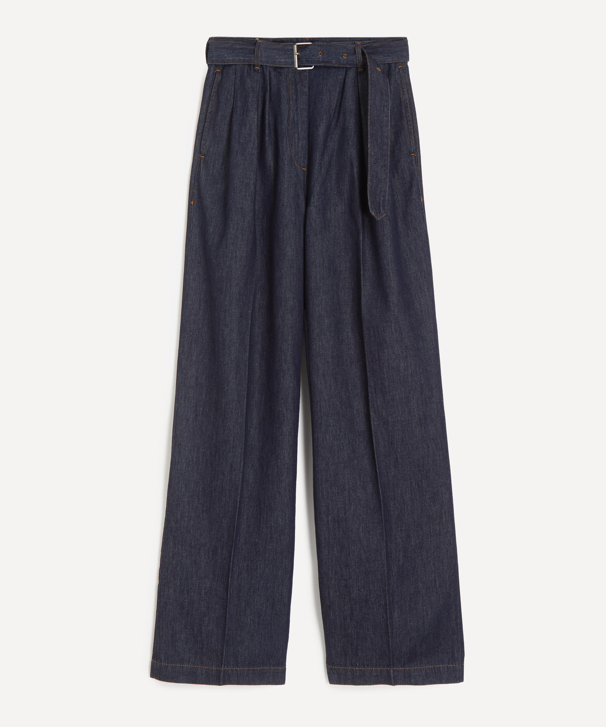 Dries Van Noten - Indigo Belted Denim Trousers