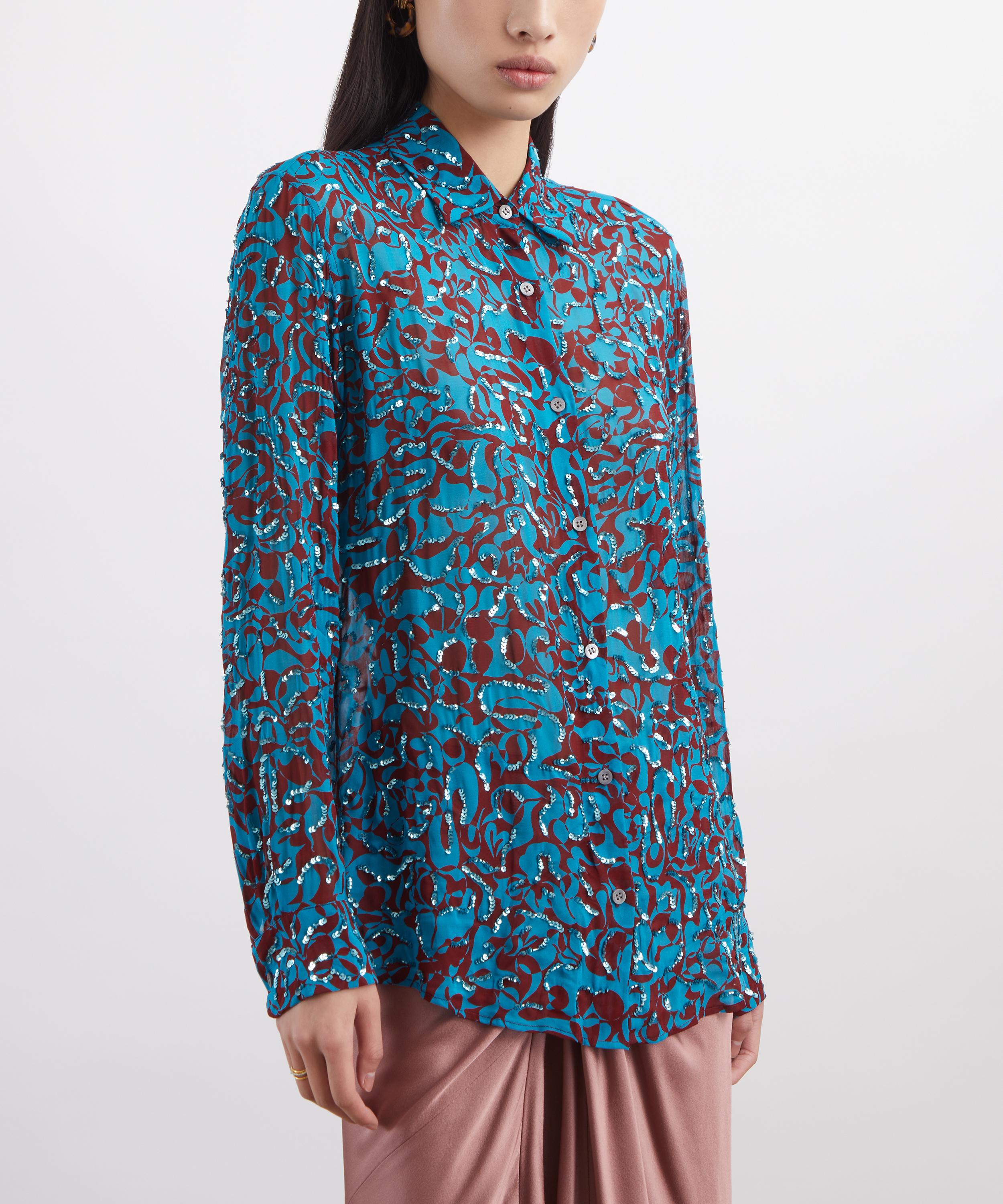 Dries Van Noten - Sequin Squiggle-Print Shirt image number 2