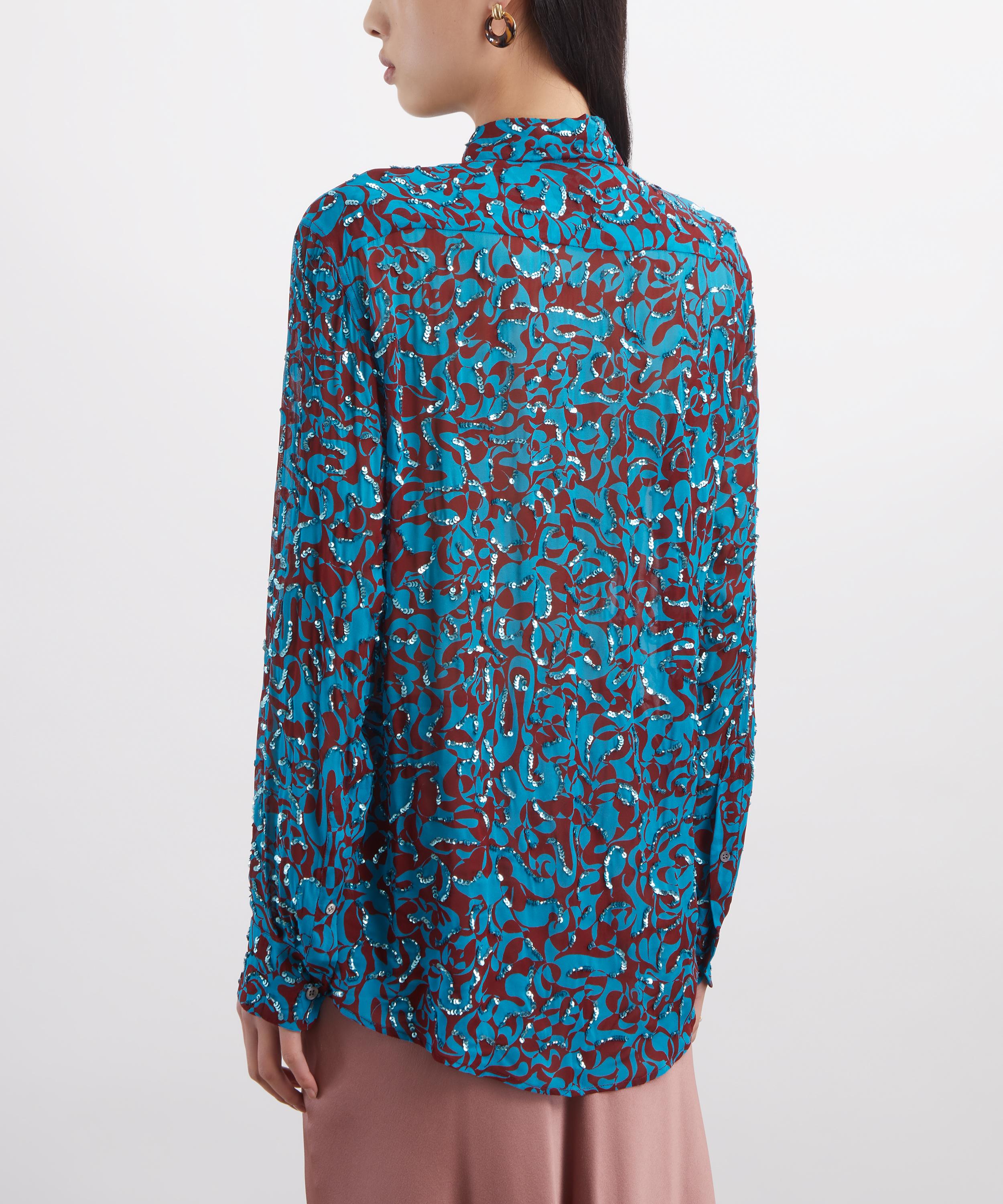 Dries Van Noten - Sequin Squiggle-Print Shirt image number 3