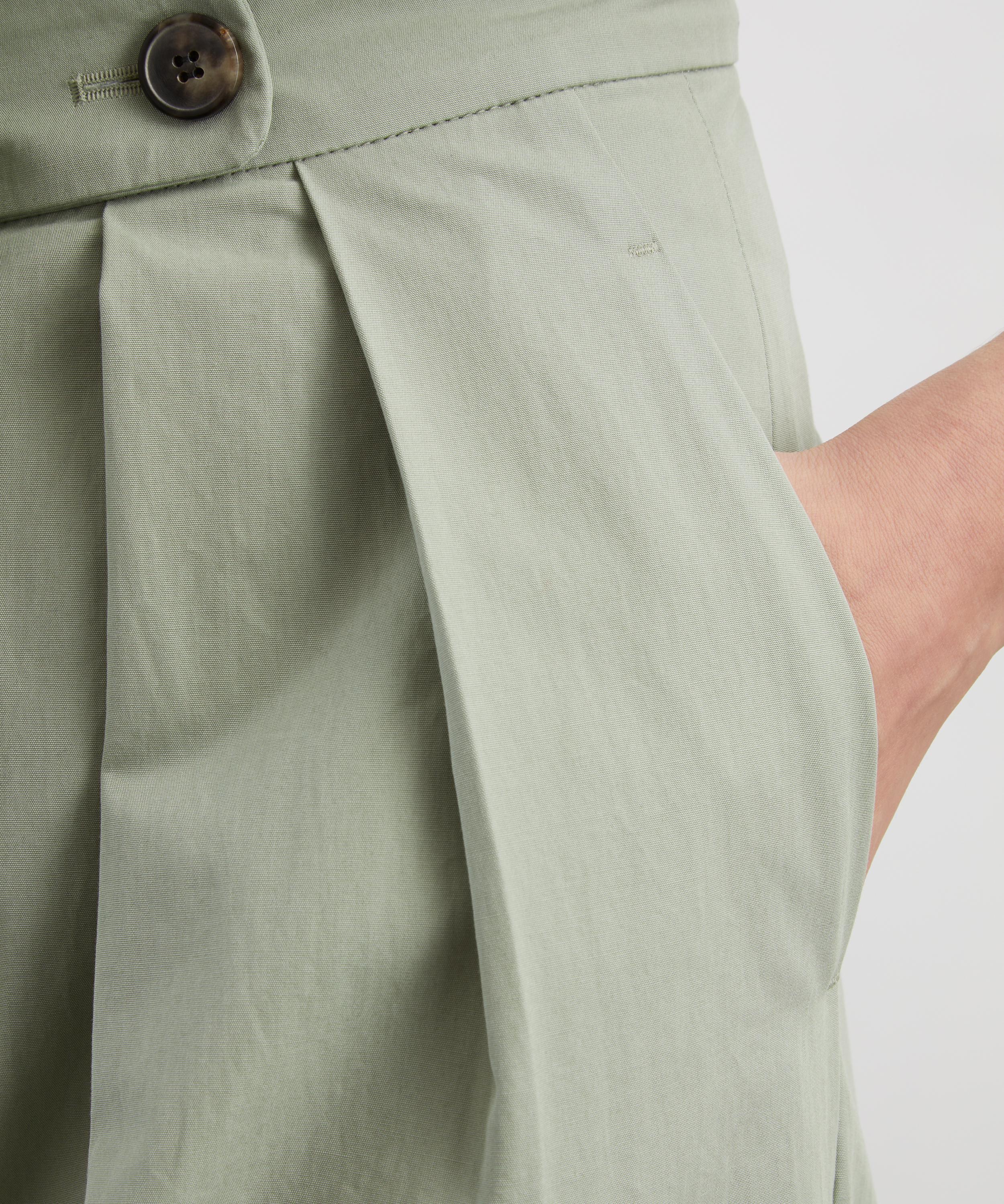 Dries Van Noten - Pistachio Wide Pleated Trousers image number 4