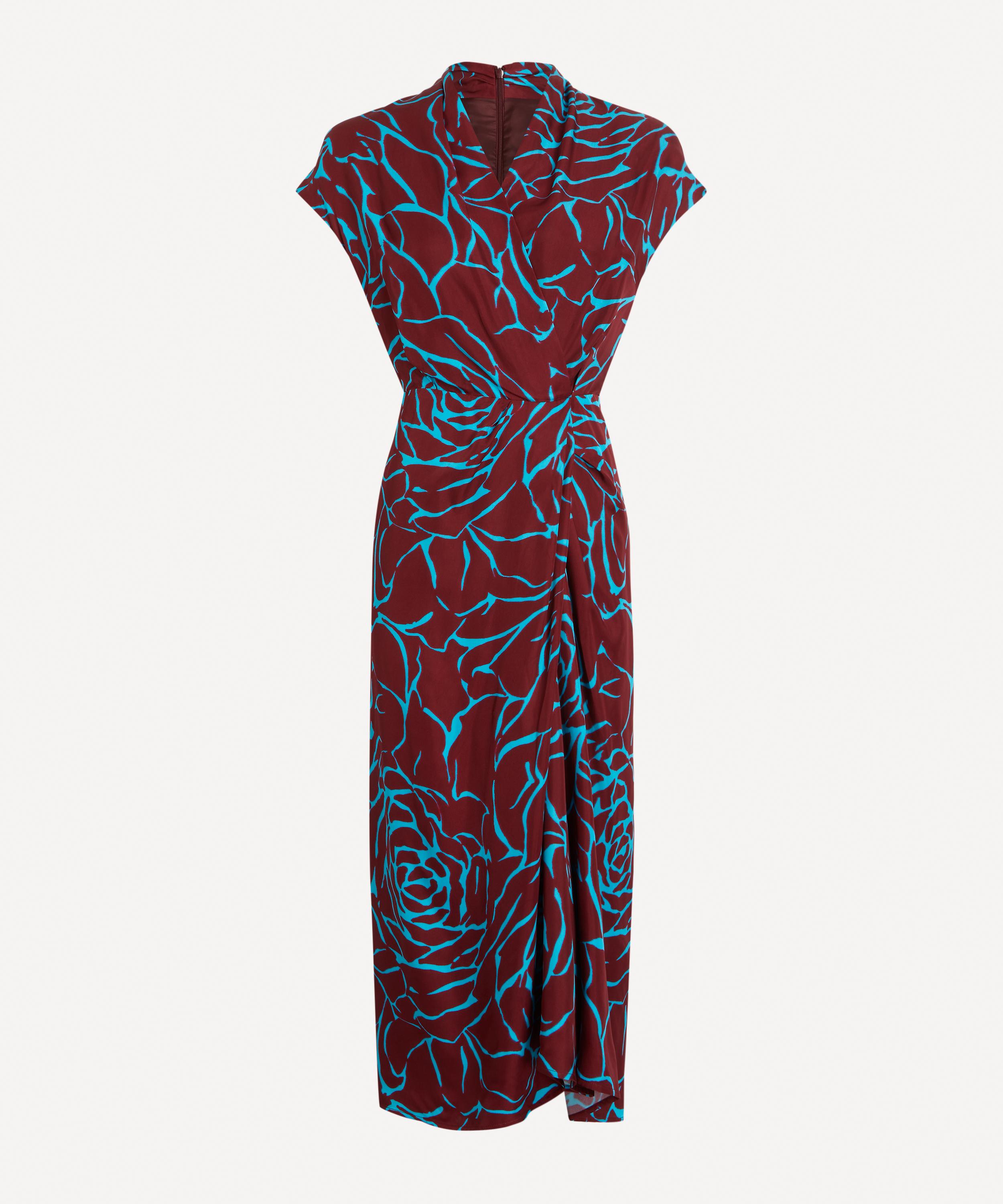 Dries Van Noten - Floral Satin Wrap Dress