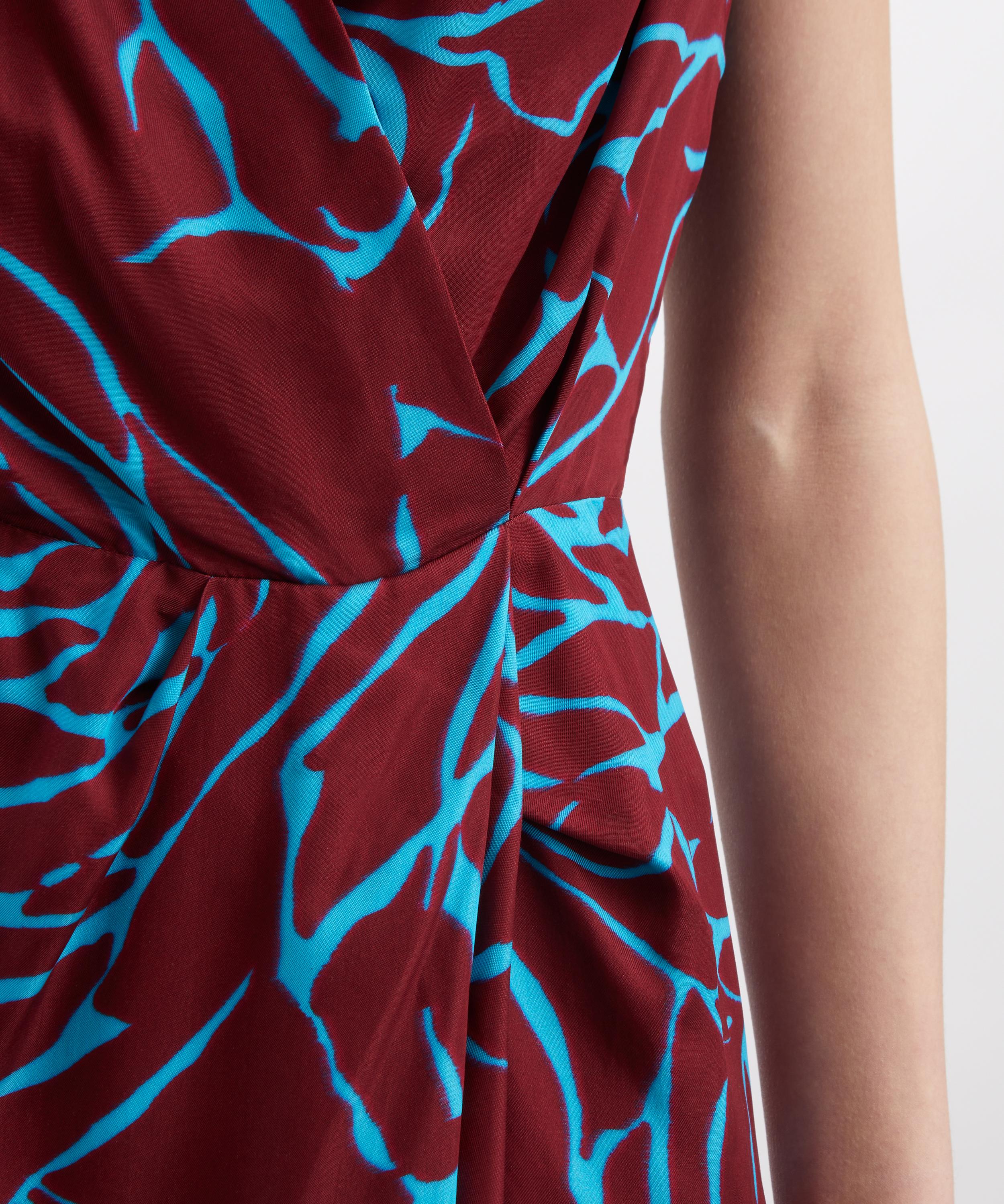 Dries Van Noten - Floral Satin Wrap Dress image number 4