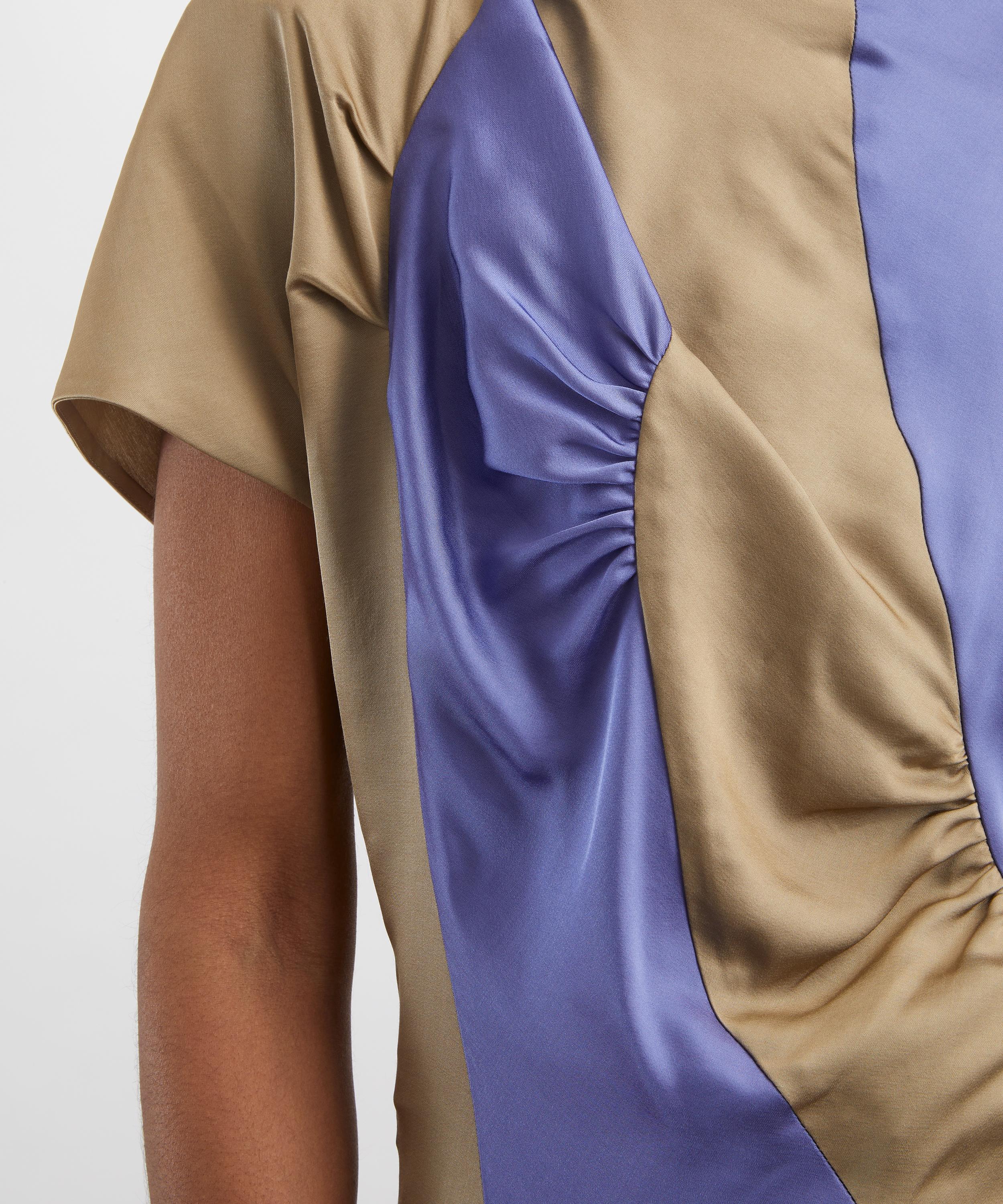 Dries Van Noten - Lavender Satin Patch Shirt image number 4