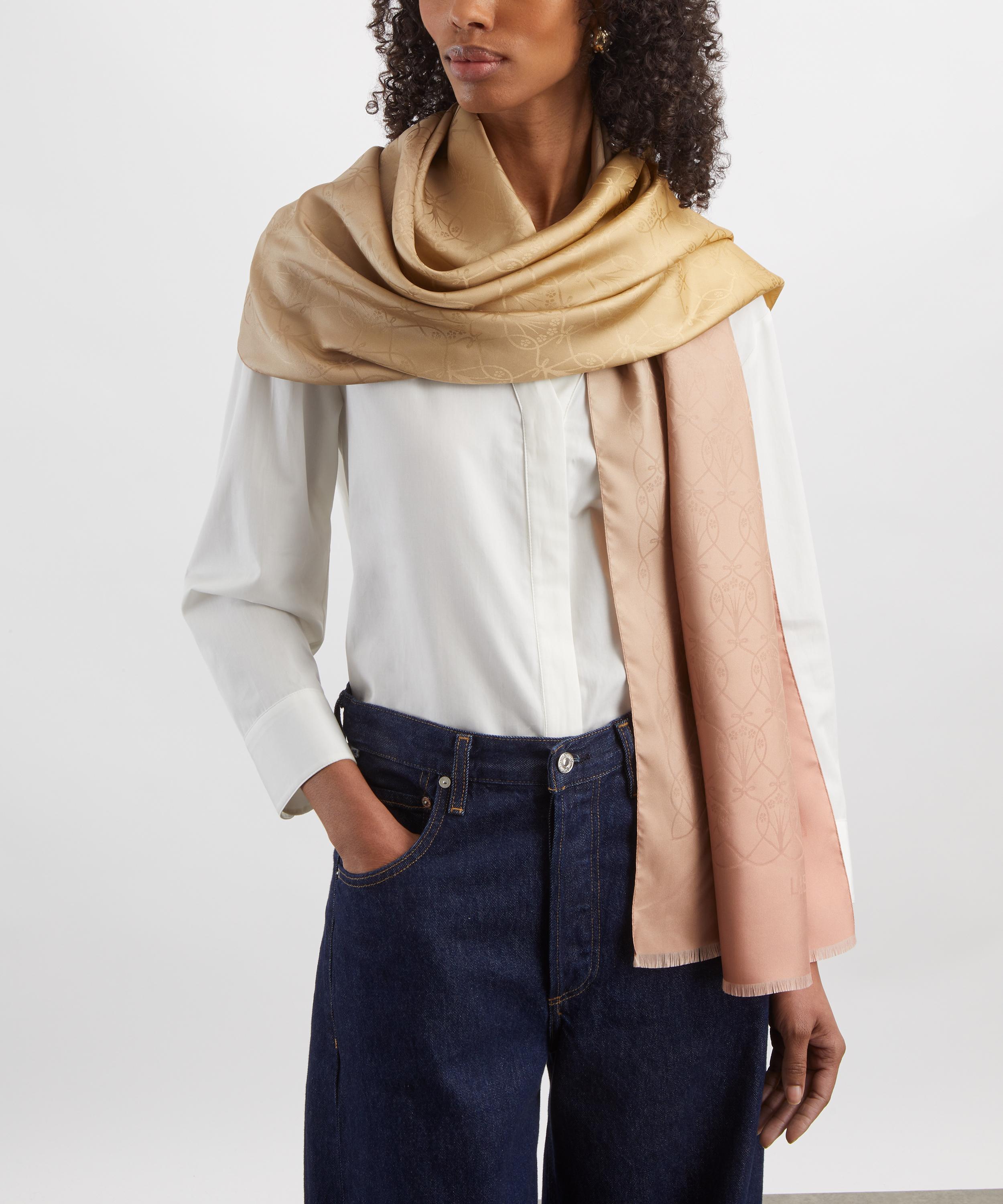 Liberty - Iphis Ombre Jacquard Silk Scarf 70x200 image number 1