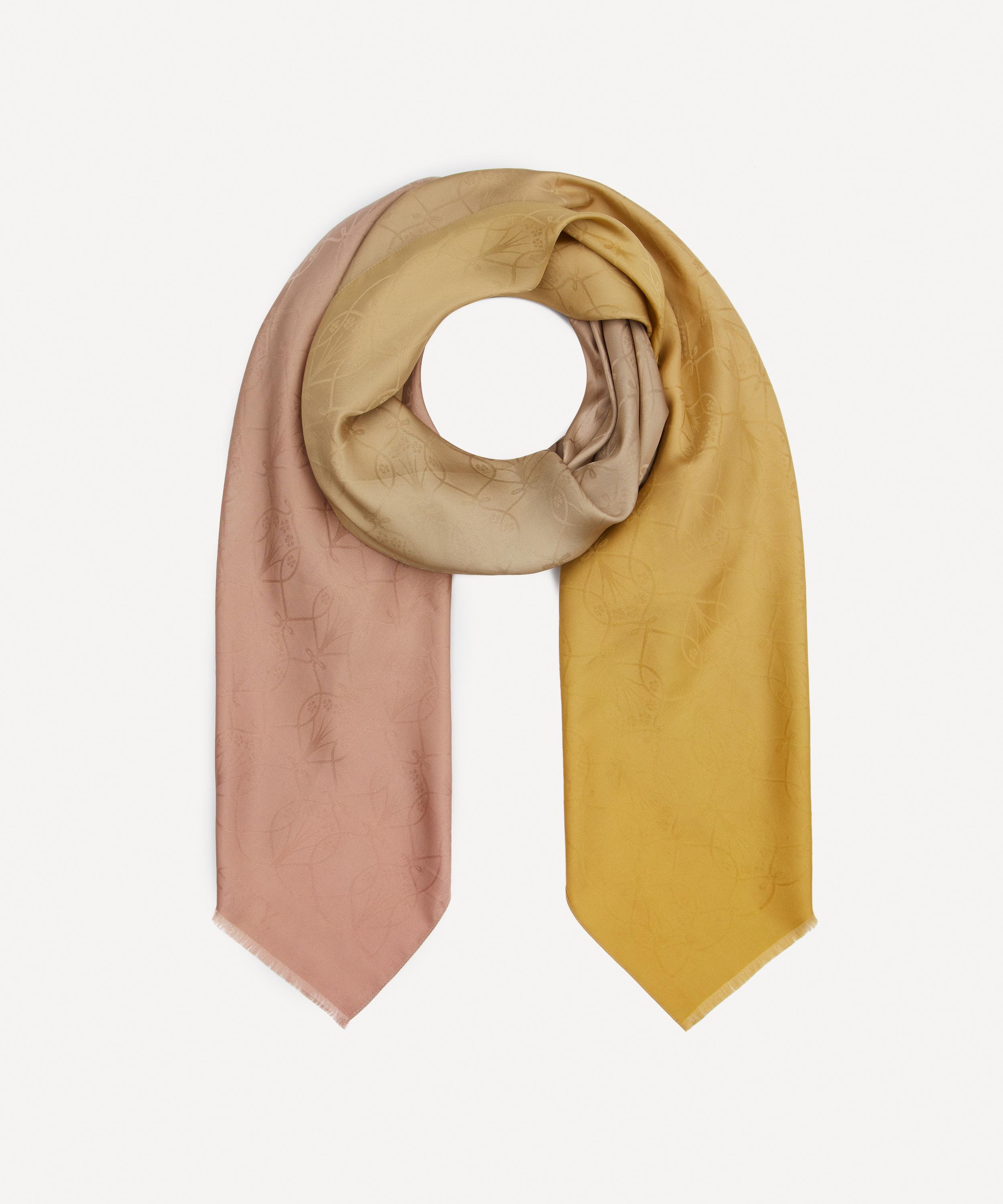 Liberty - Iphis Ombre Jacquard Silk Scarf 70x200 image number 1