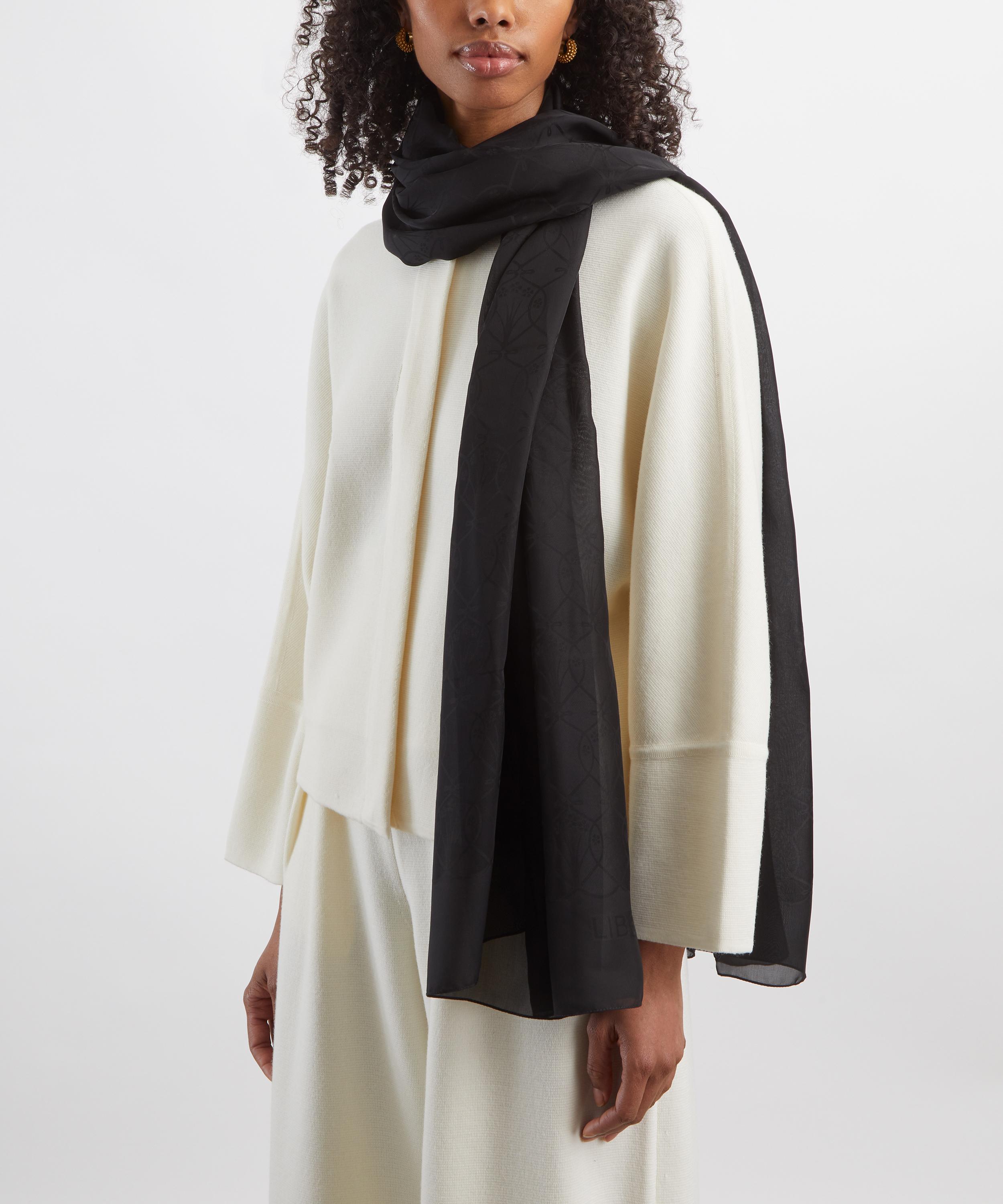 Liberty - Iphis Jacquard Silk Scarf 70x200 image number 1