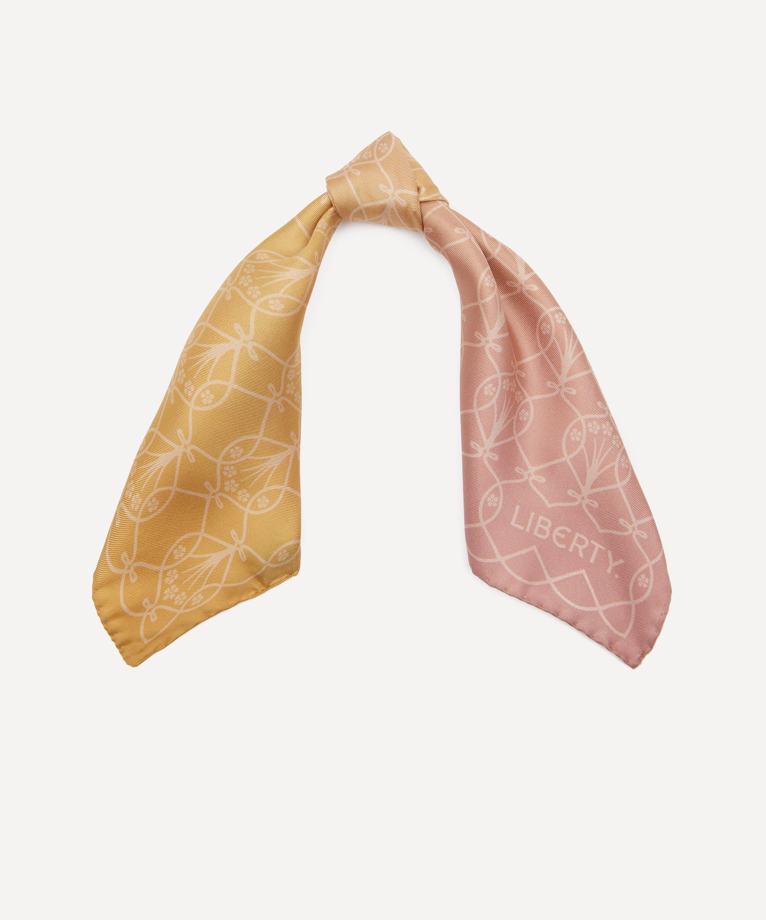 Liberty - Iphis Gold Ombre Silk Scarf 45 image number 1