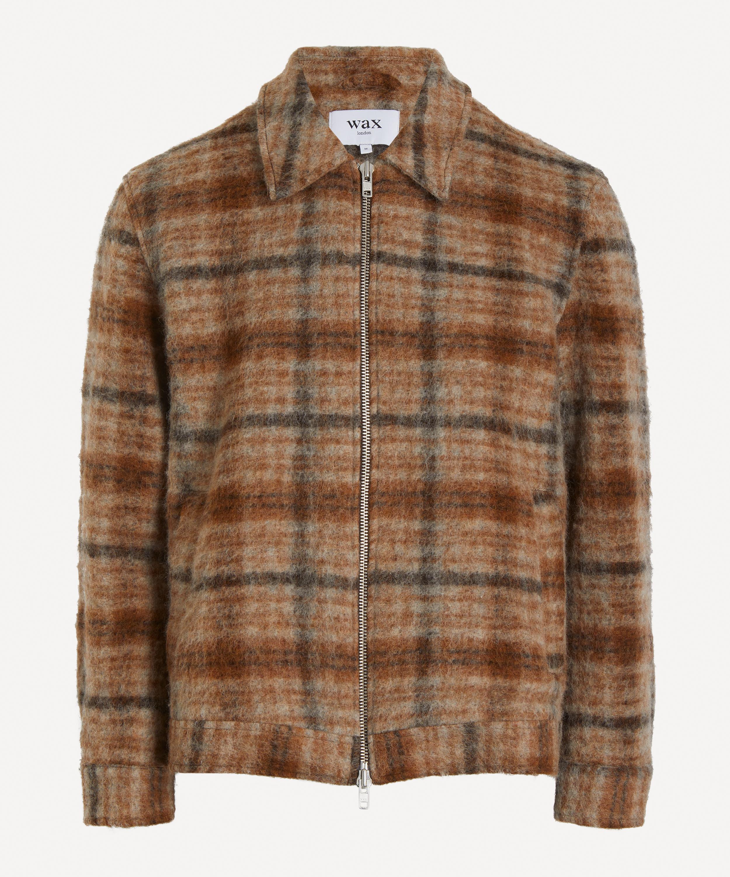 Wax London - Heath Natural-Tan Drawn Check Jacket