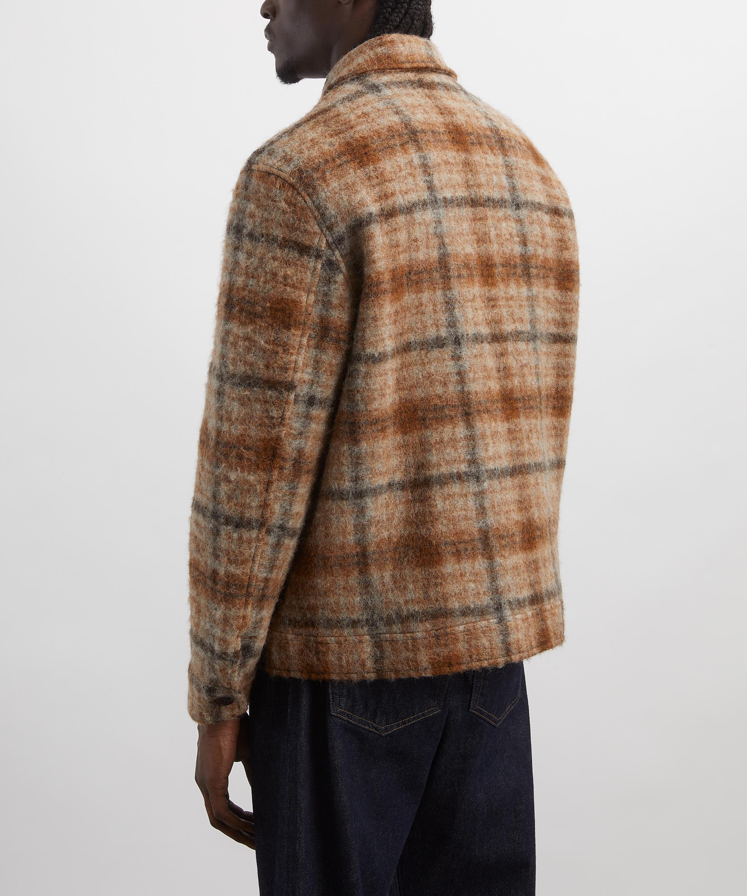 Wax London - Heath Natural-Tan Drawn Check Jacket image number 3