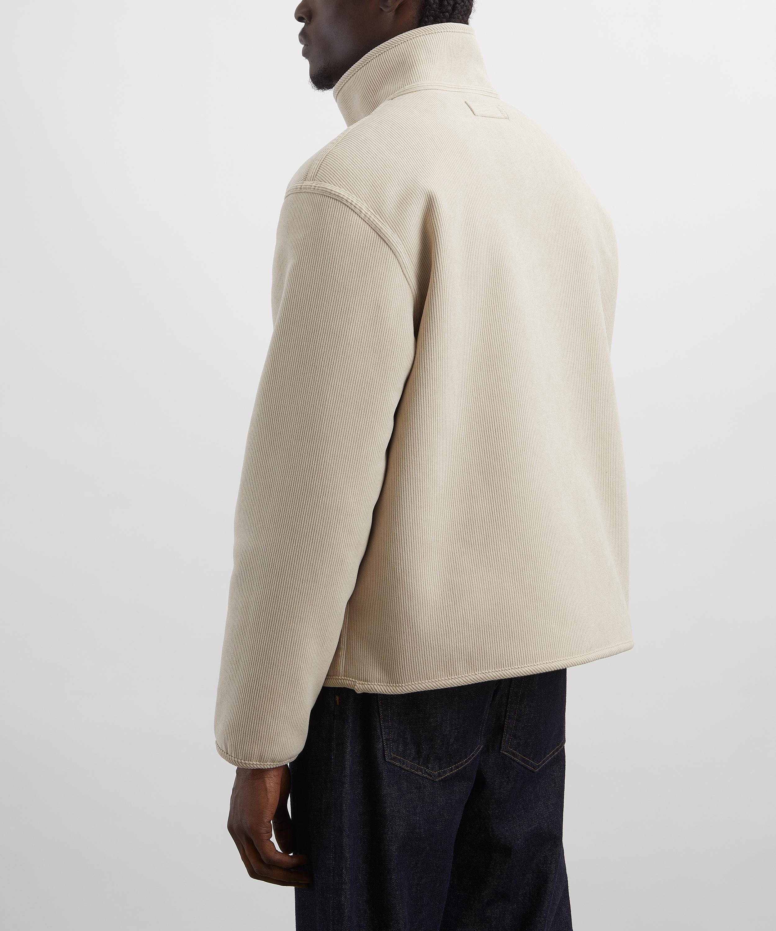 Wax London - Killick Natural Reversible Corduroy Borg Jacket image number 3