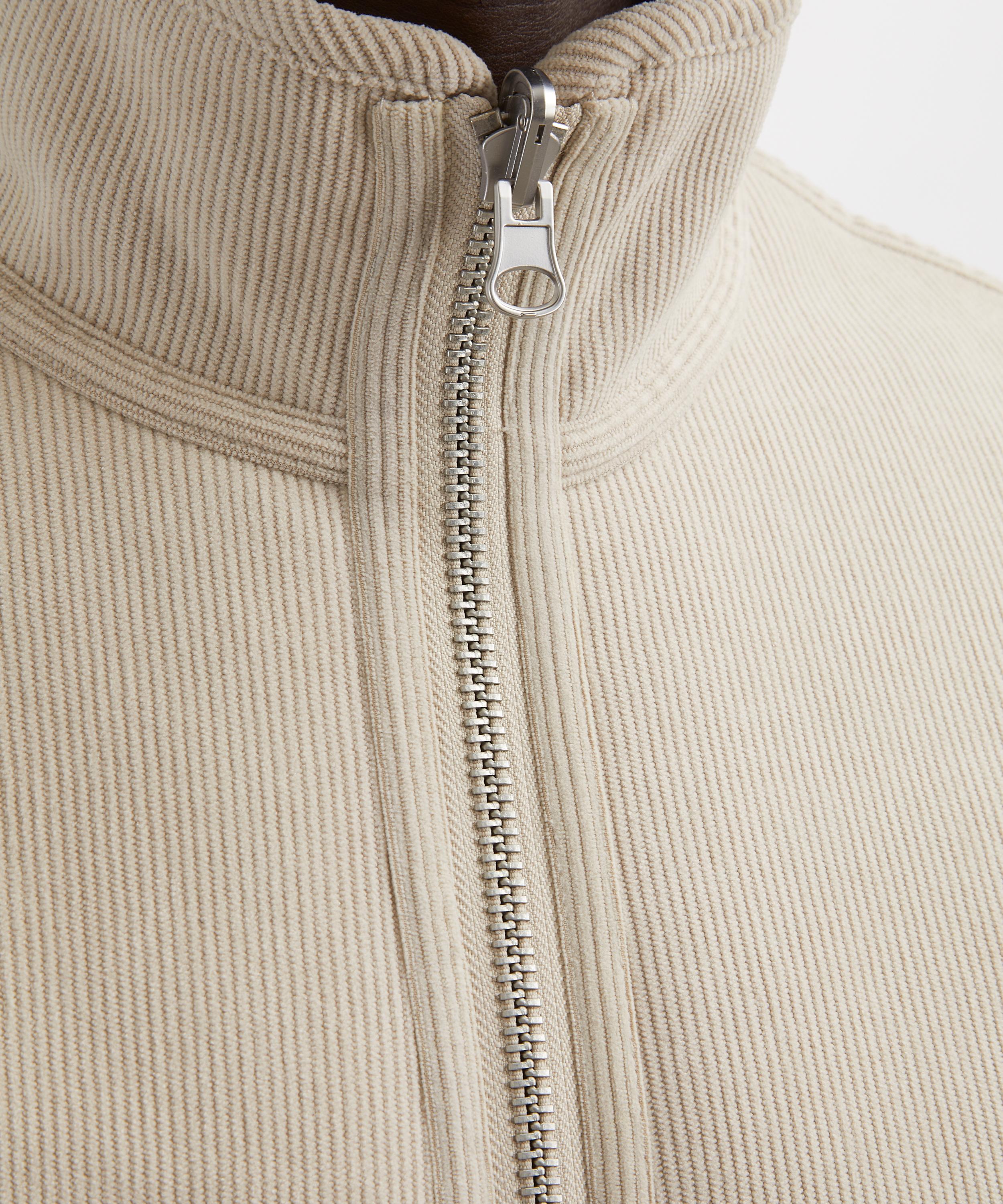 Wax London - Killick Natural Reversible Corduroy Borg Jacket image number 4