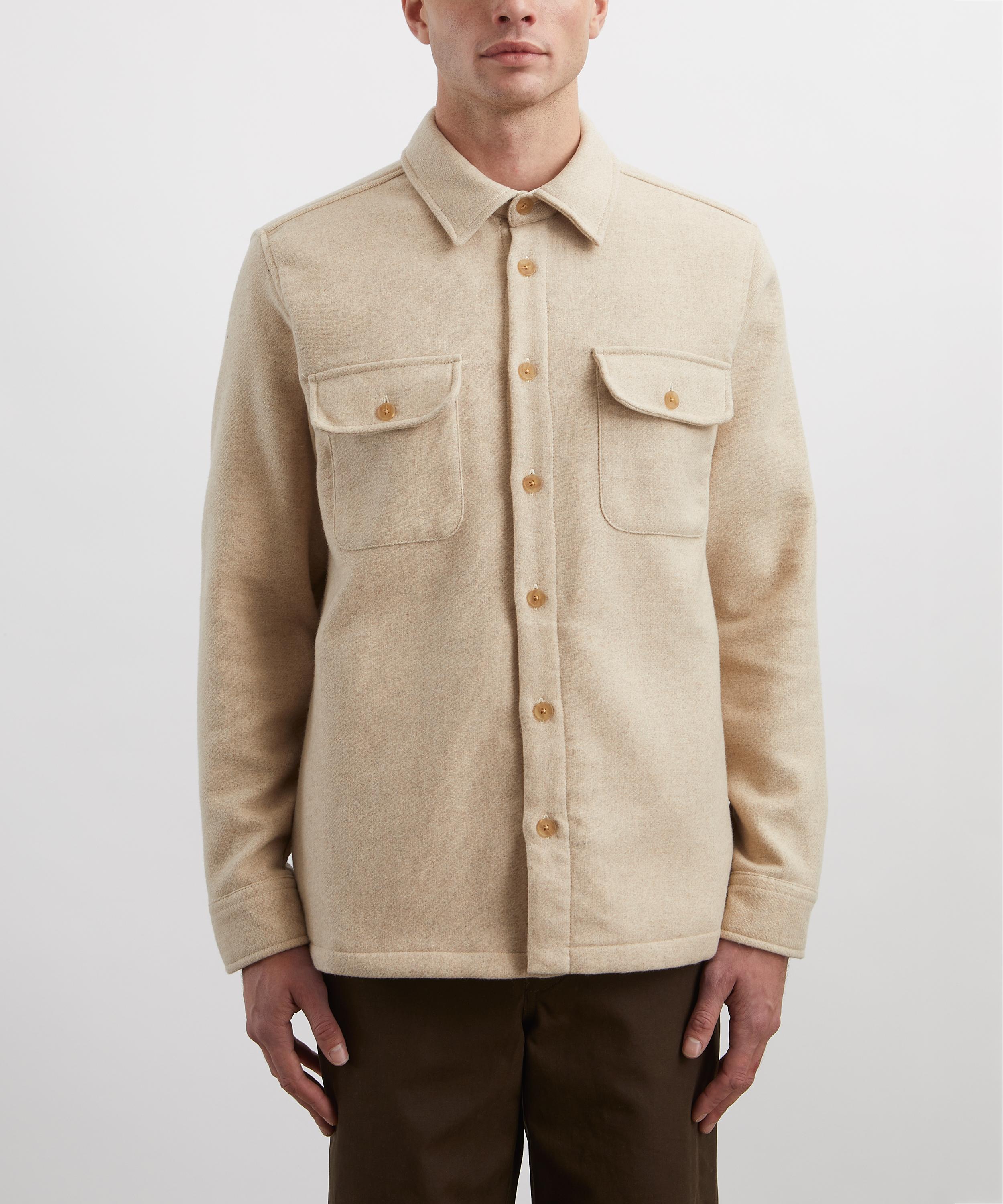 Wax London - Lomond Heavy Wool Overshirt image number 2