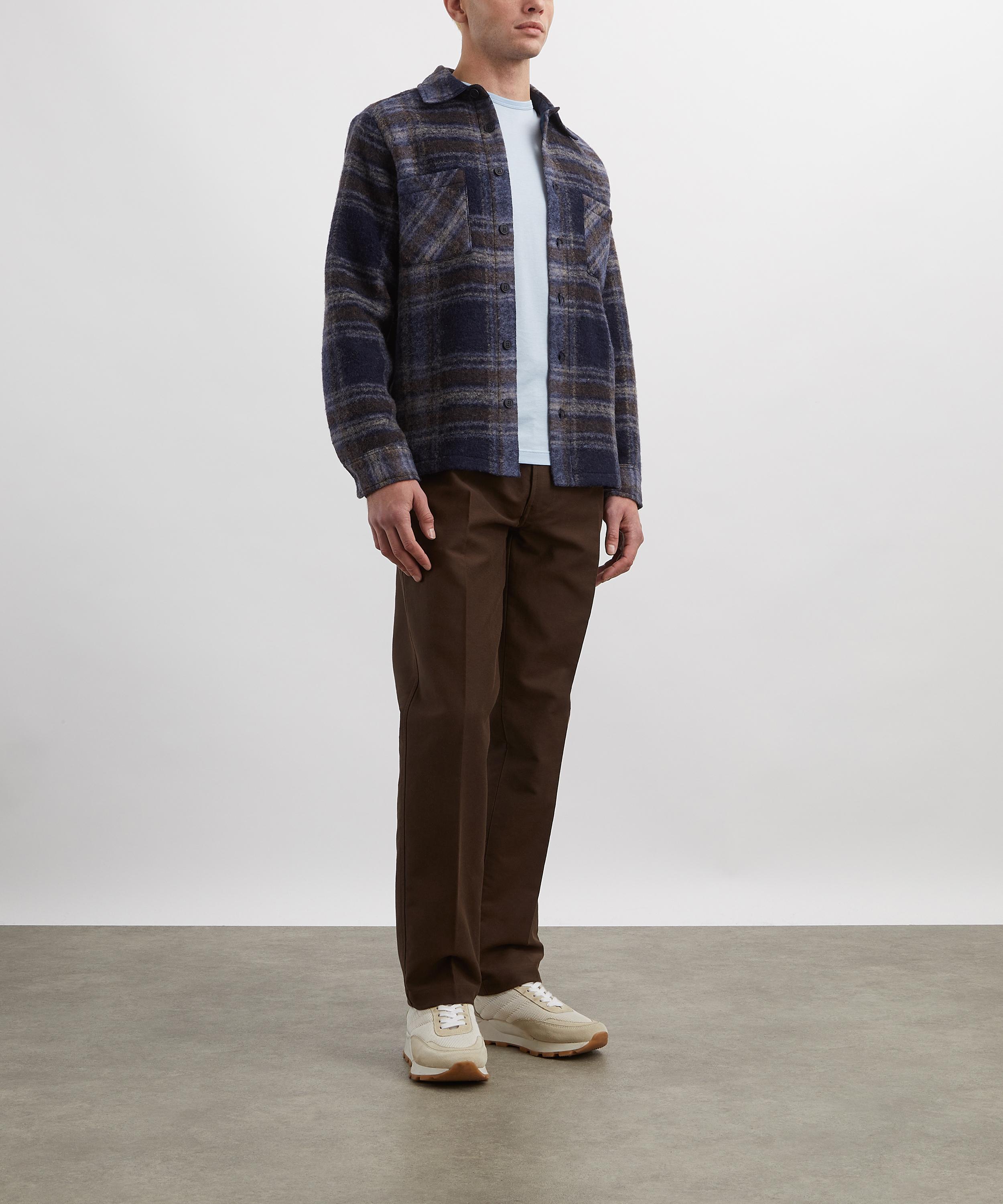 Wax London - Whiting Check Wool-Blend Shirt image number 1
