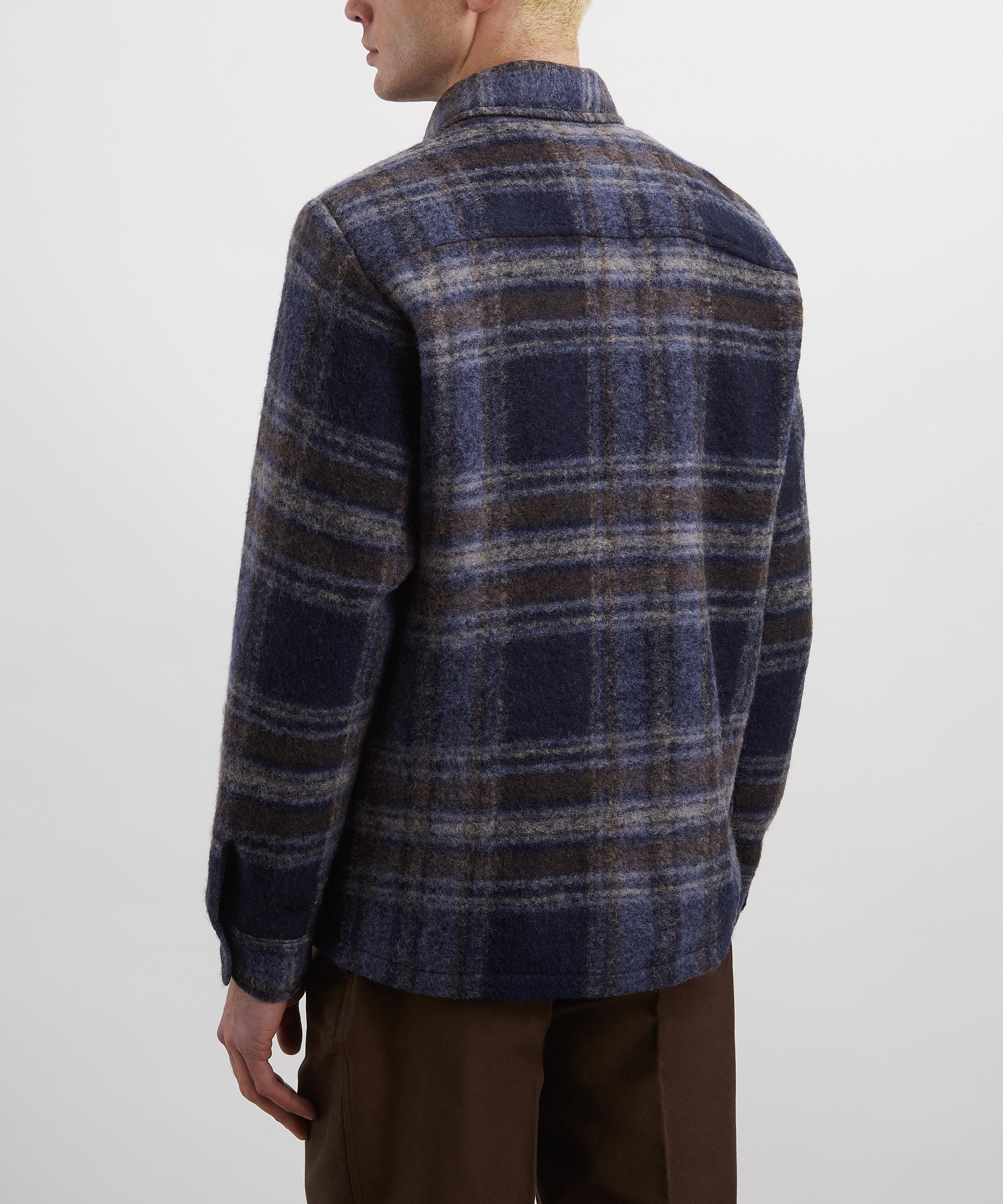 Wax London - Whiting Check Wool-Blend Shirt image number 3