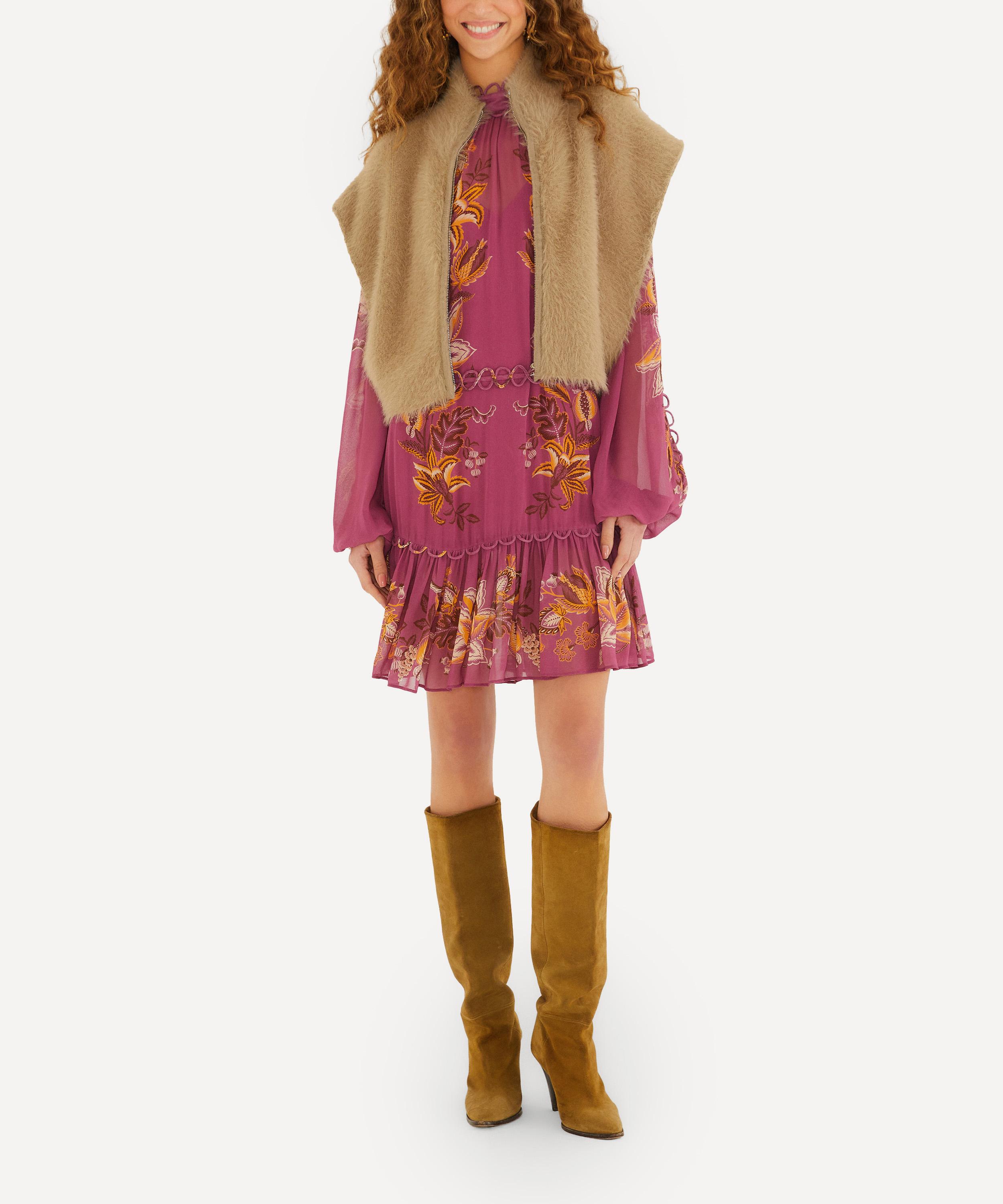 FARM Rio - Caramel Fuzzy Sleeveless Vest