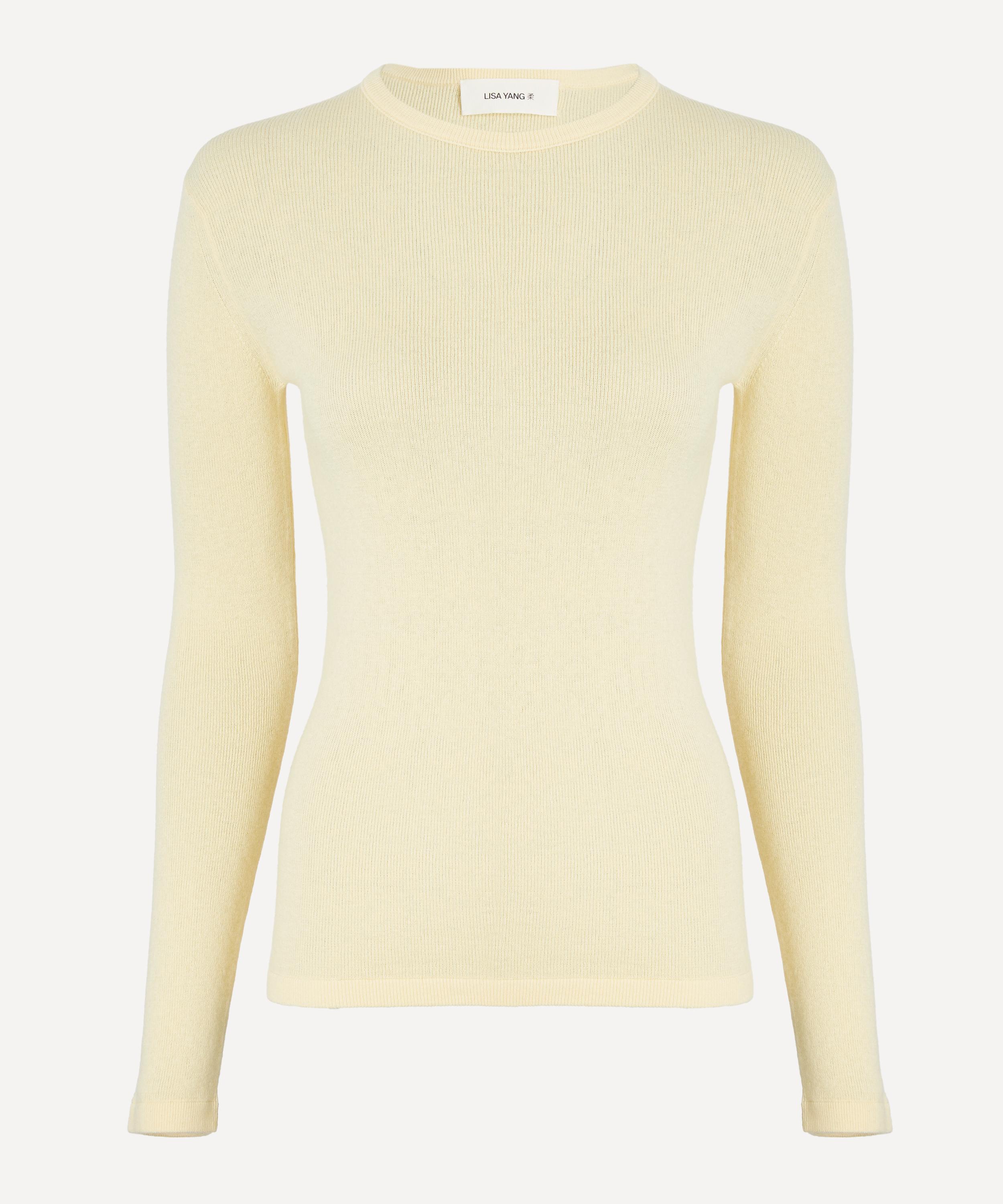LISA YANG - Vivian Cotton-Cashmere Long-Sleeve Top