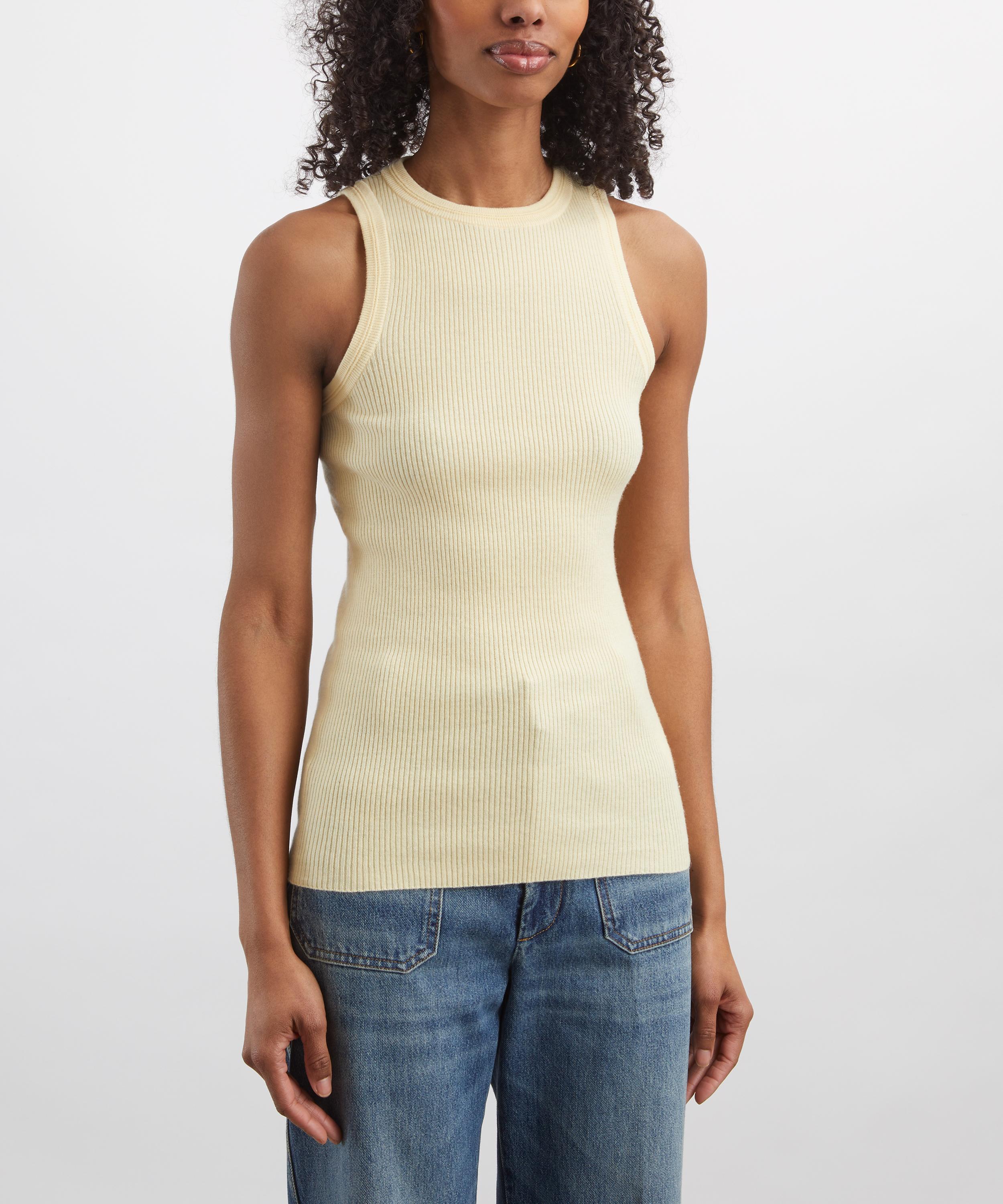 LISA YANG - Amya Cotton-Cashmere Ribbed Top image number 2
