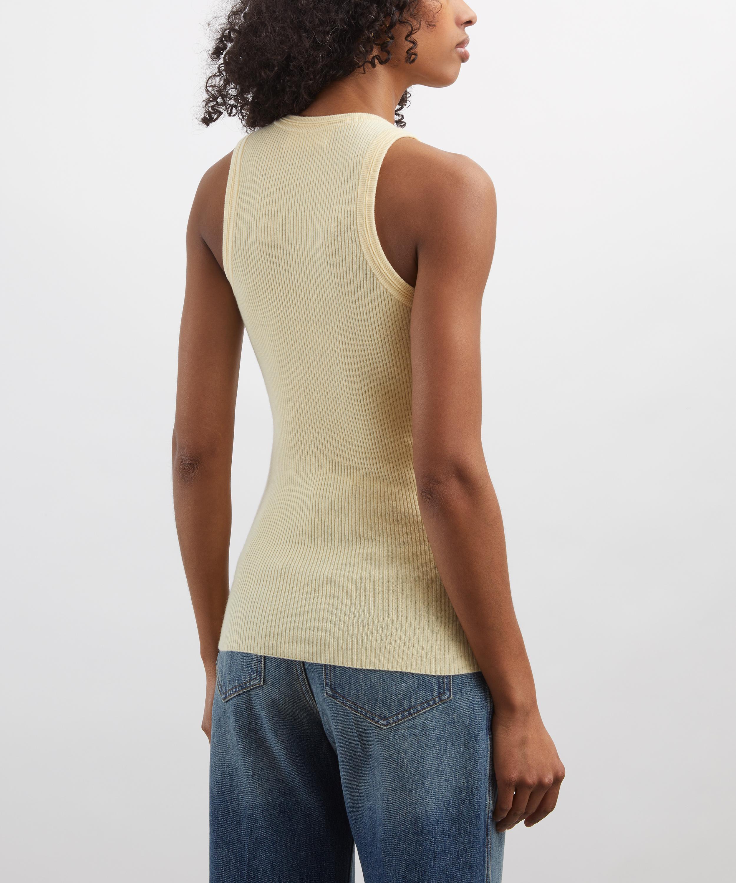 LISA YANG - Amya Cotton-Cashmere Ribbed Top image number 3